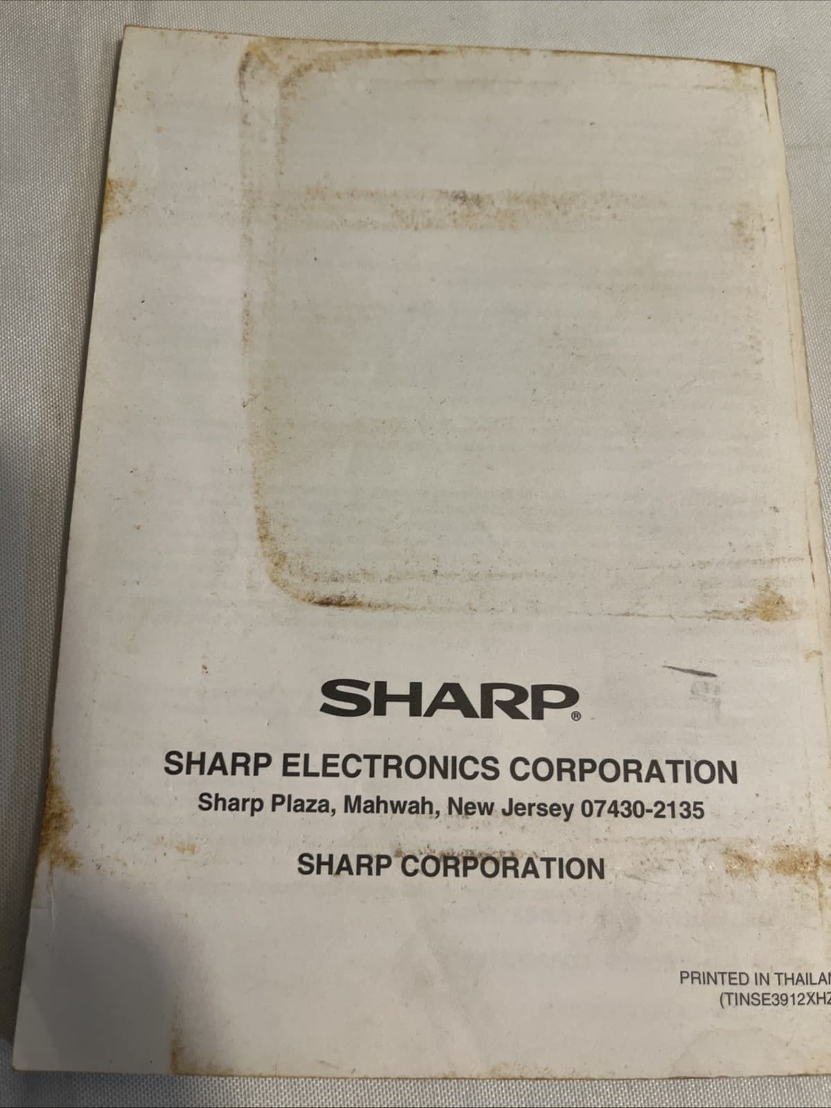 Sharp UX-300 Fax Machine USER MANUAL Facsimile 1991 2