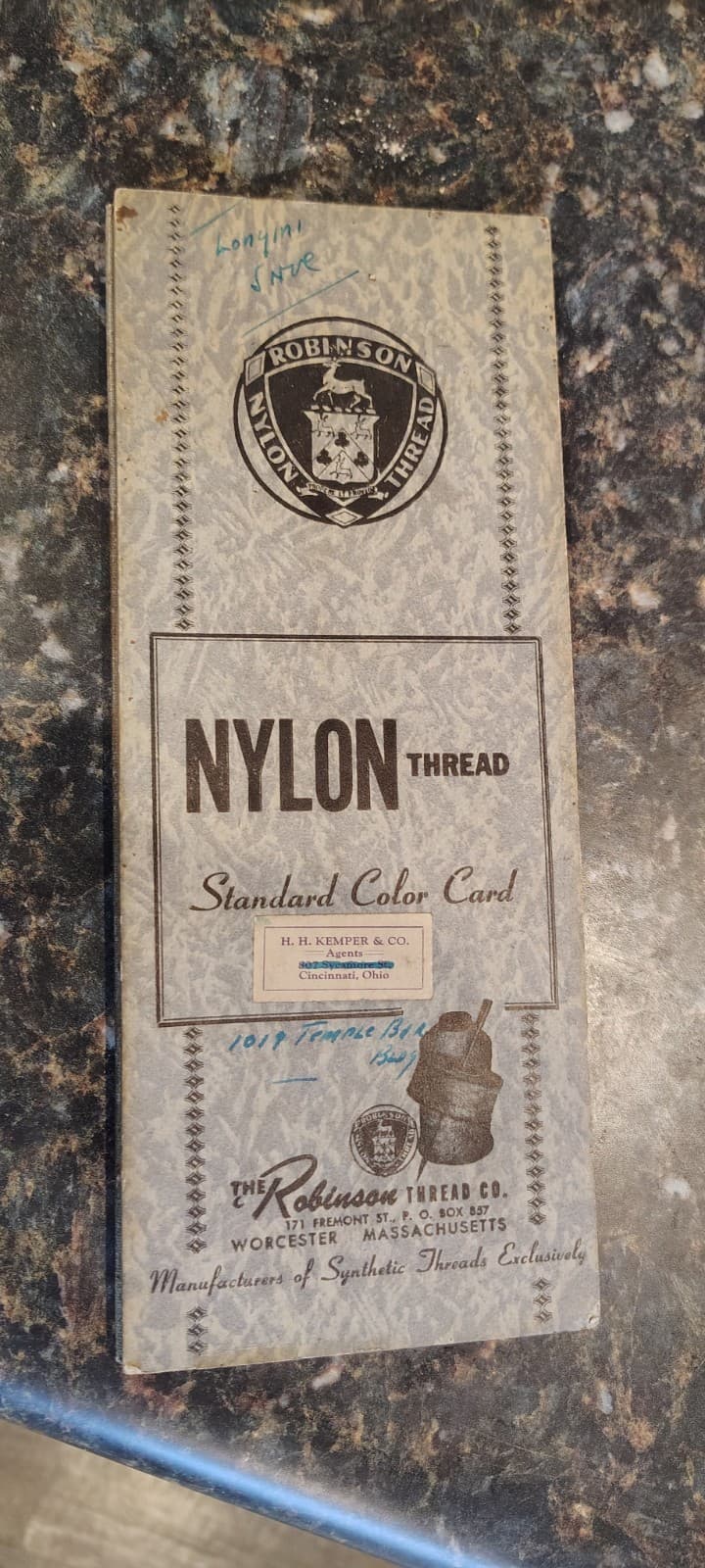 2 ATQ/VTG Nylon & Silk Thread Color Cards 3