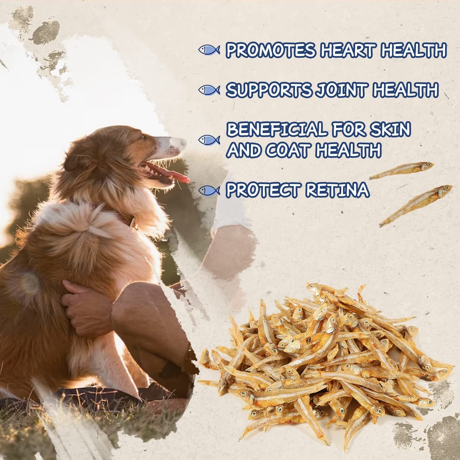 Whole Fish Treats for Dogs Cats, Air Dried -100% Wild-Caught Fish Treat, Only... 5