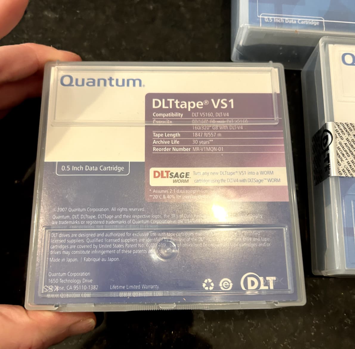 5 Quantum DLTtape VS1 MR-V1MQN-01 Data Cartridge 80/160GB/160/320GB New Sealed 6