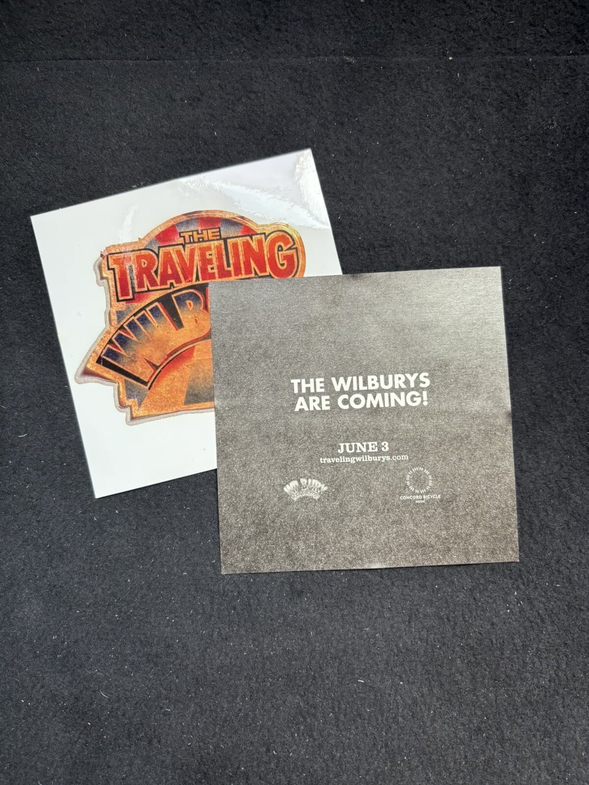 The Traveling Wilburys Stickers ( Set of 2) 4x4  Tom Petty + Free Flag Sticker￼￼ 4