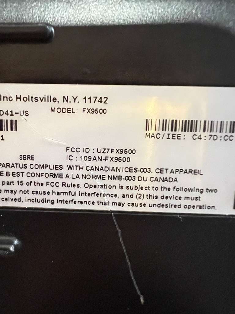FX9500 Motorola Solutions Fixed Reader RFID Reader Four Port 3