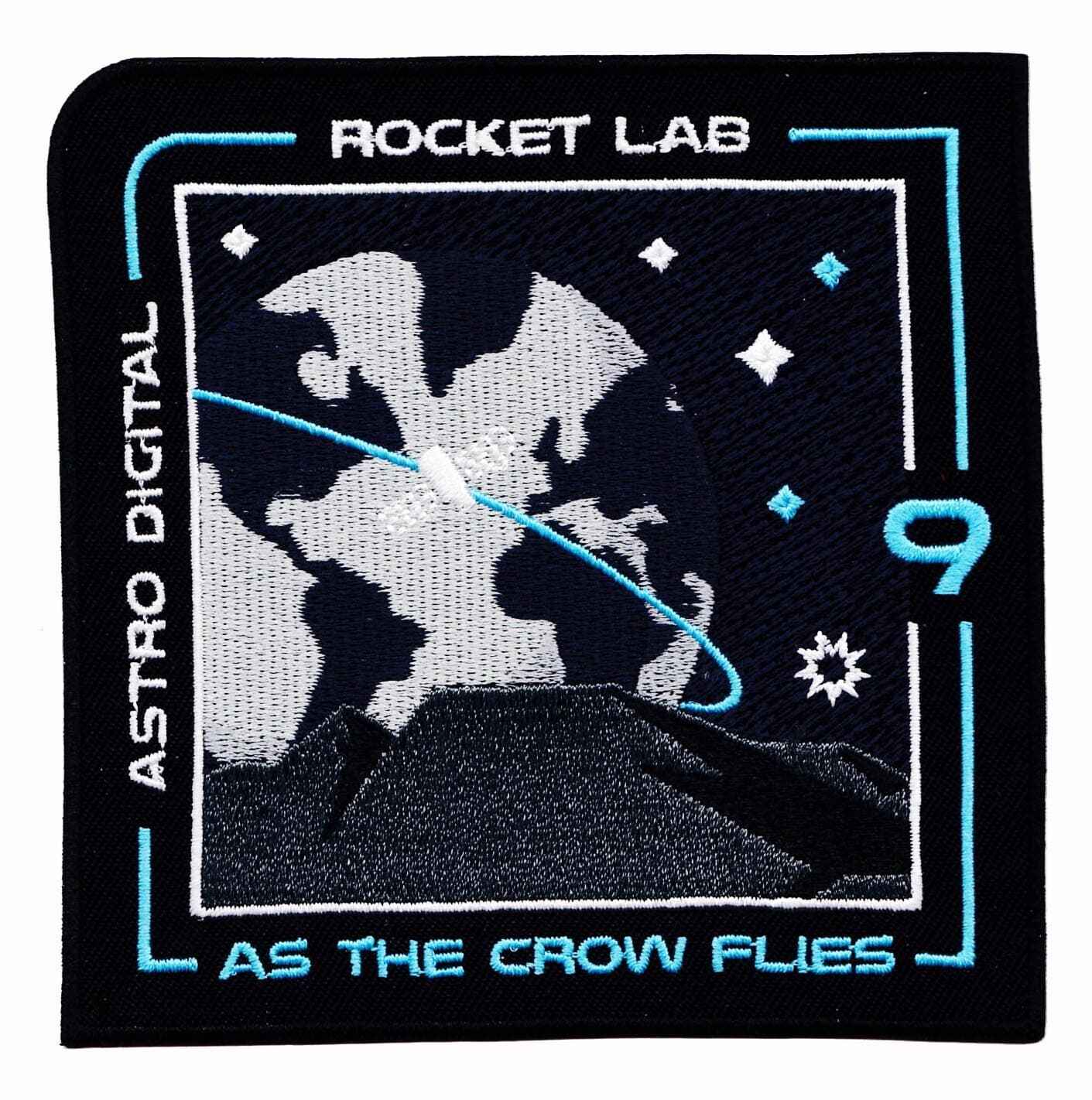 ROCKET LAB 9 - AS THE CROW FLIES -ELECTRON-ASTRO DIGITAL SATELLITE Mission PATCH 2