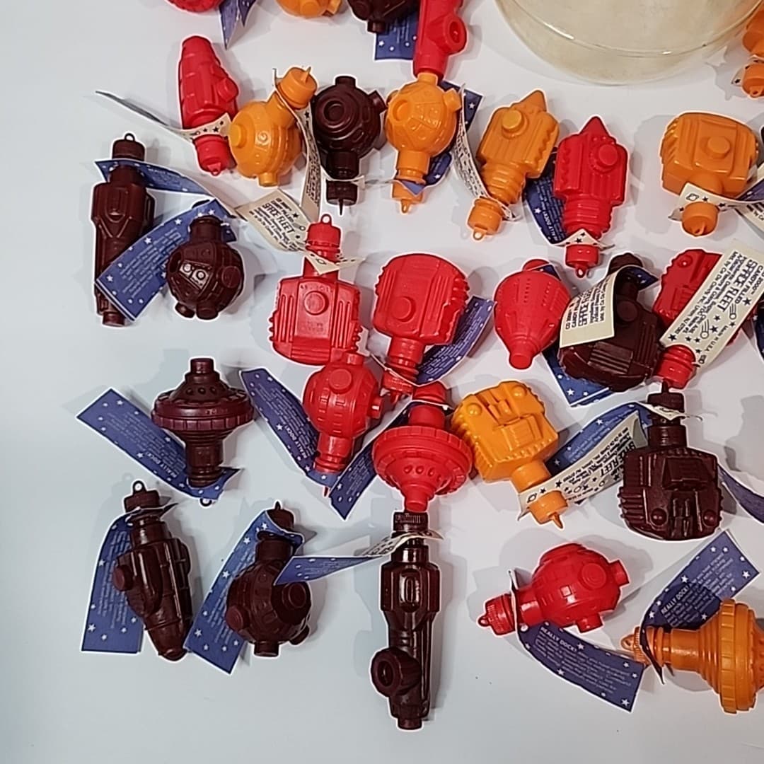 Vtg Space Fleet 2000 46x Interlocking Ships Stations w Store Display Ca De Candy 5
