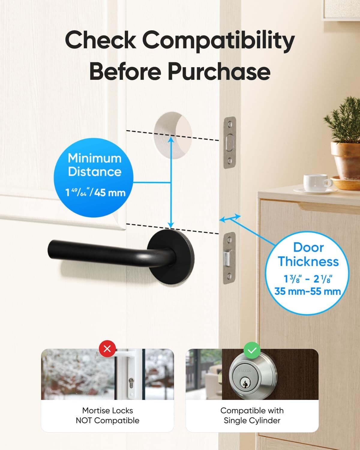 eufy Smart Lock C220 Fingerprint Keyless Entry Door Lock Built-in Wi-Fi Deadbolt 4