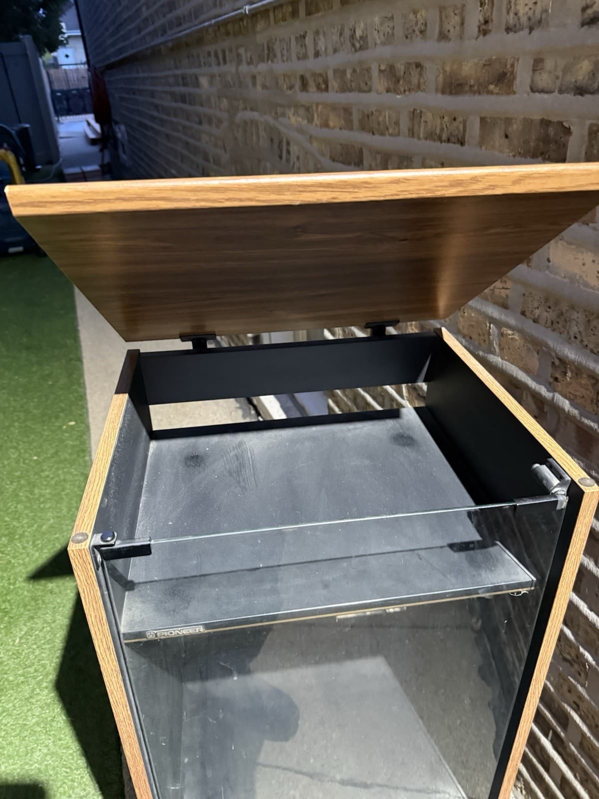 Vintage Orig Pioneer 3 shelf Stereo Amp Audio Rack, Cabinet Model RA-F7001 5