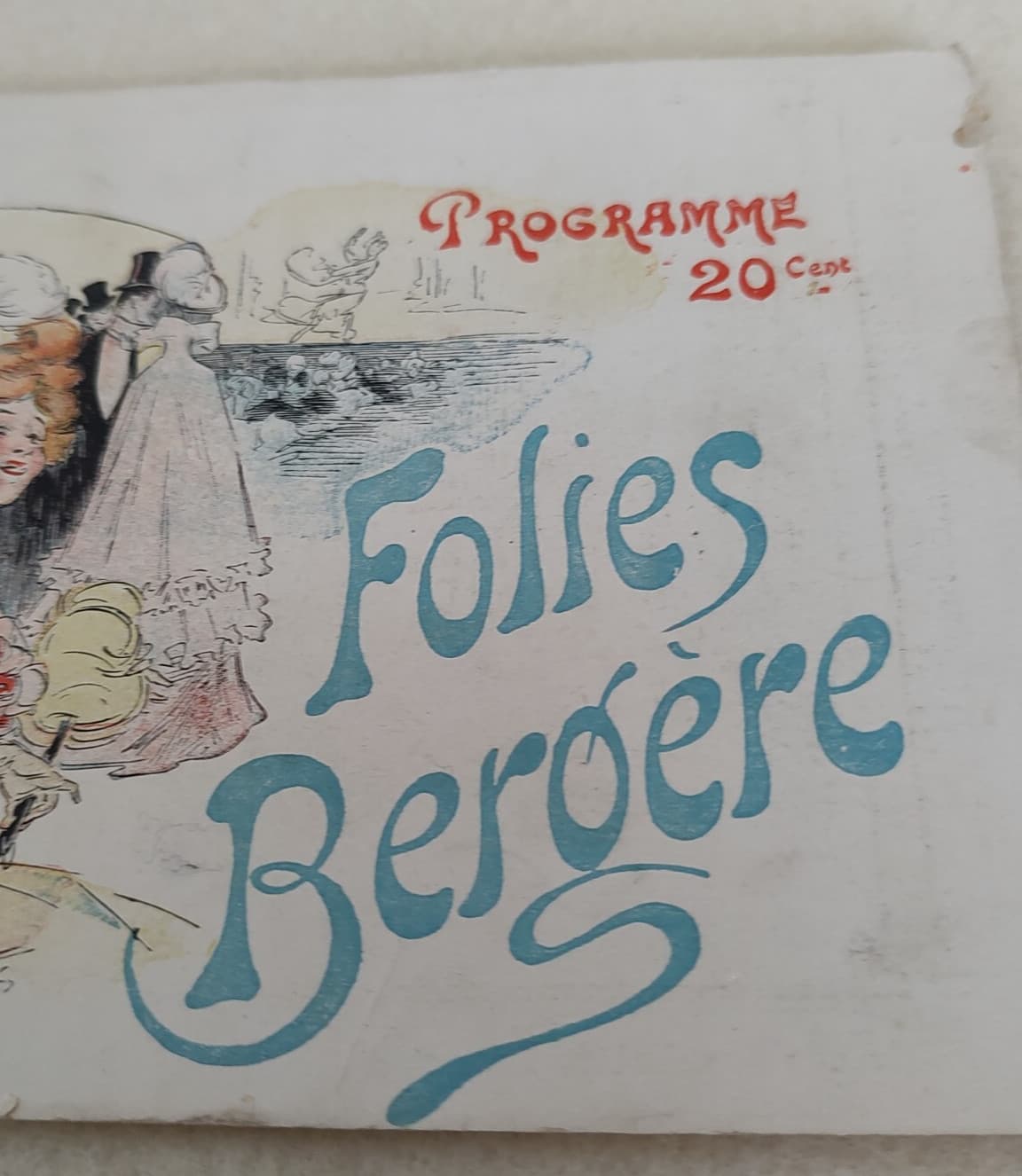 1900 Folies Bergère Program Program - Paris France 3