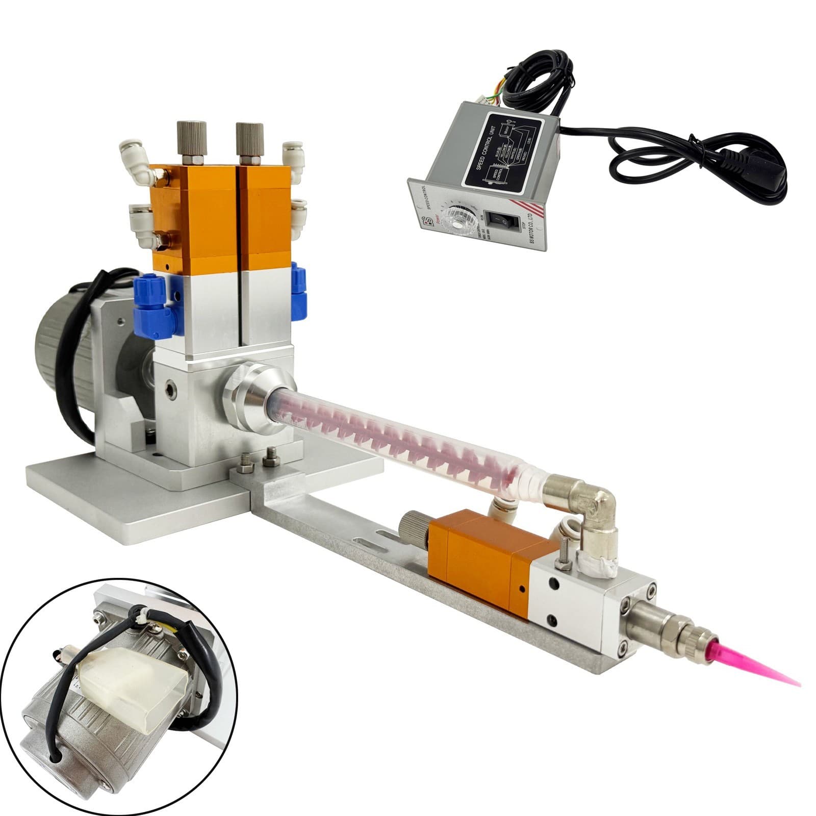 110V 0-0.06mpa Anti-drip Electric Mixing Valve AB Double Liquid Dispensing Valve