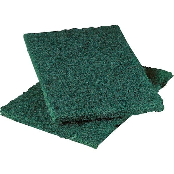 3M 86 6" X 9" Green Scouring Pad, Green 12Pk. 3