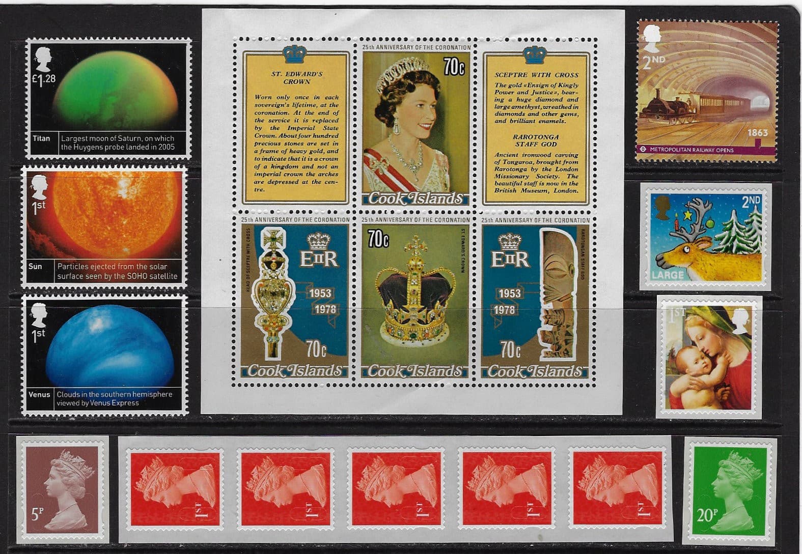 Old Original Collection 33 Different Great Br4itain Stamps Unused Very Rare 2