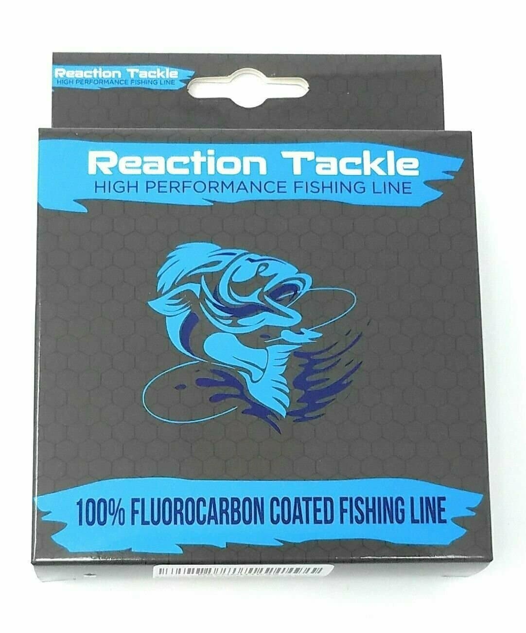 Reaction Tackle Fluorocarbon Coated Fishing Line - 350 Yards- High Strength 3