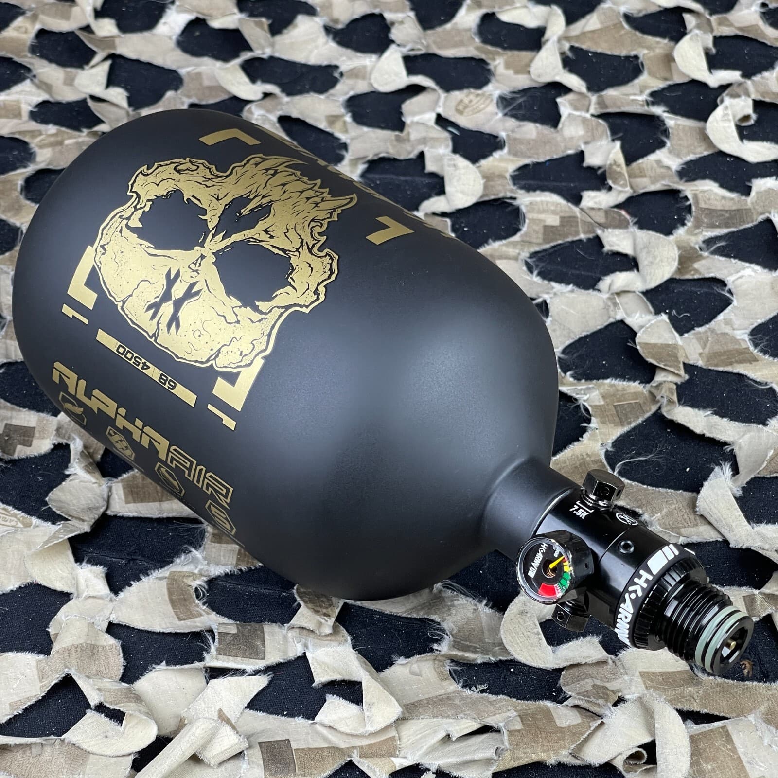 NEW HK Army Alpha Air Tank w/ HP8 Regulator - Doom - 68/4500 - Midas - Black 3