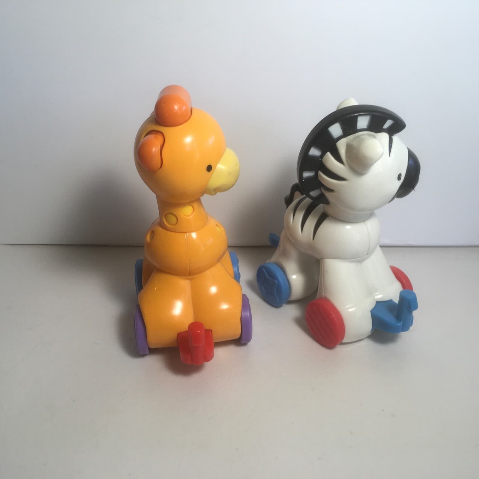 Fisher Price Amazing Animals Joint Clickers Zebra/Giraffe On Wheels 4