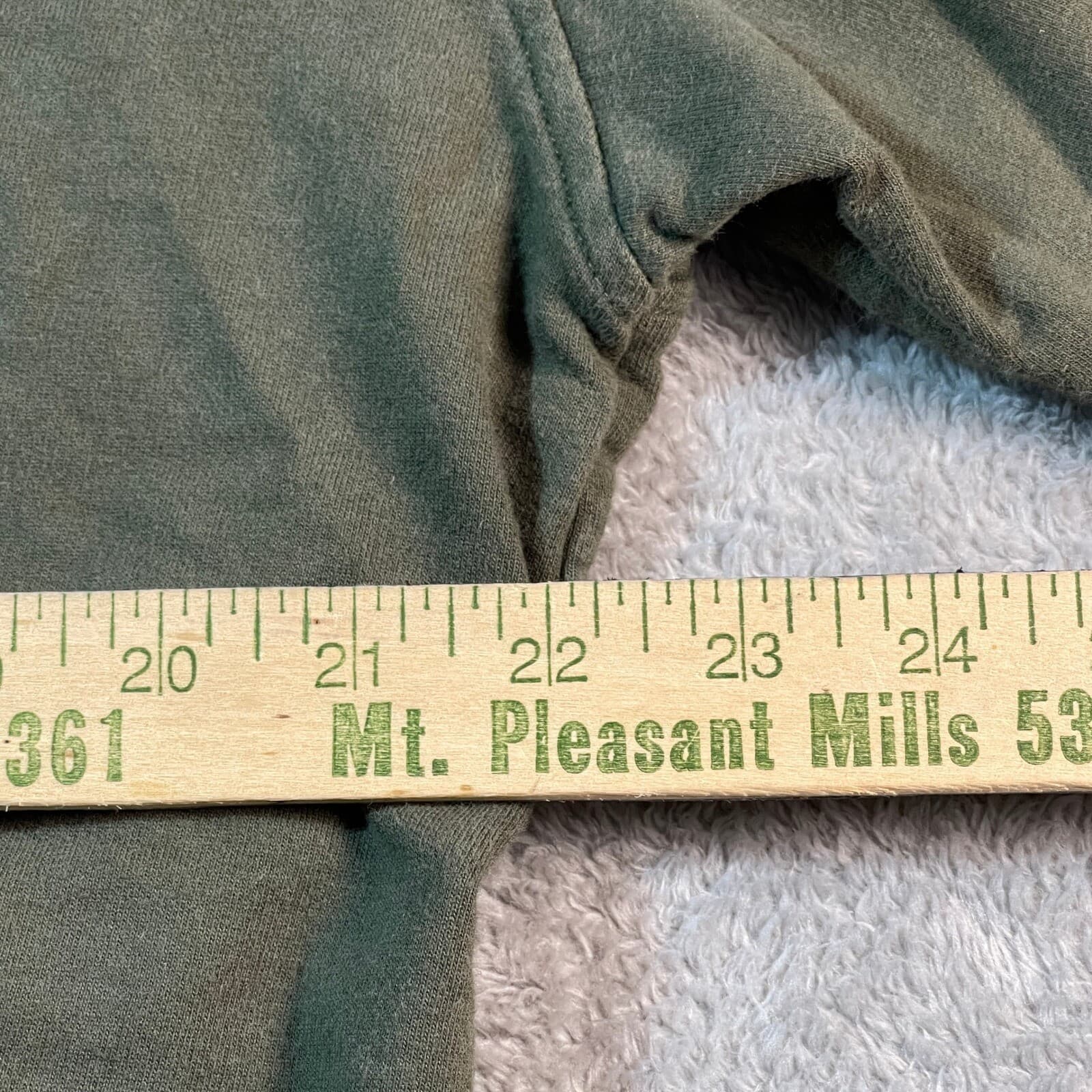 Browning Sweater Men's Large Quarter Zip Pullover Olive Green Outdoors Hunting 5