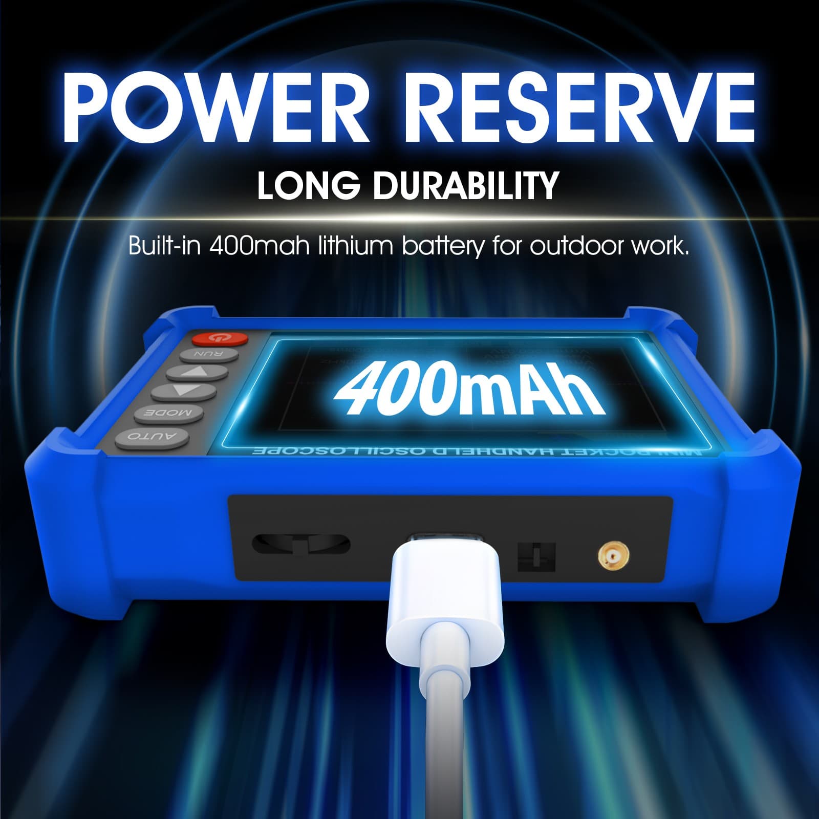 Handheld Digital Oscilloscope-USB 2.5MS/s 250KHz Portable Mini Oscilloscope US 3