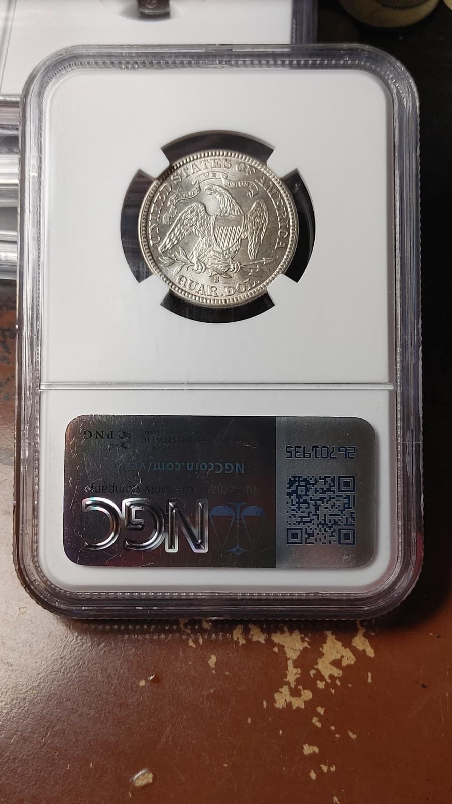 1891 S Seated Liberty Quarter Dollar 25C NGC CAC MS64 Great Eye Appeal      5272 2