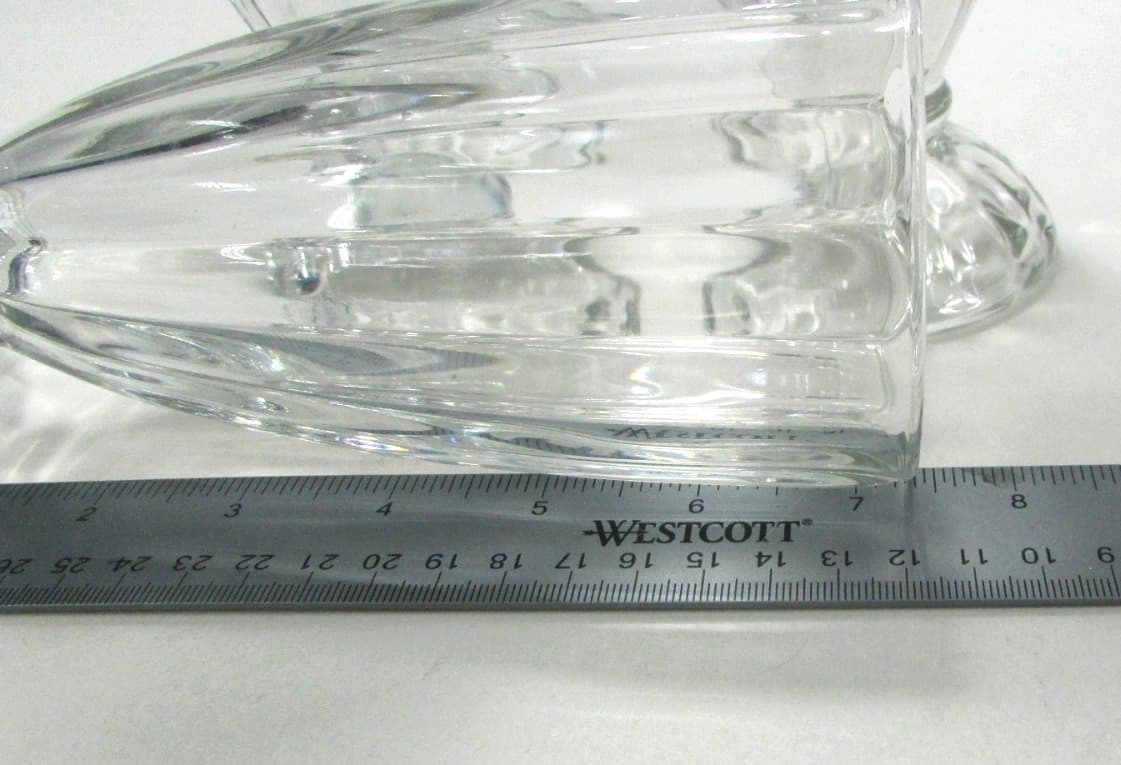 Set of 3 Rare Retro Soda Fountain Milkshake / Float Ribbed Footed Glasses 6 3/8" 3