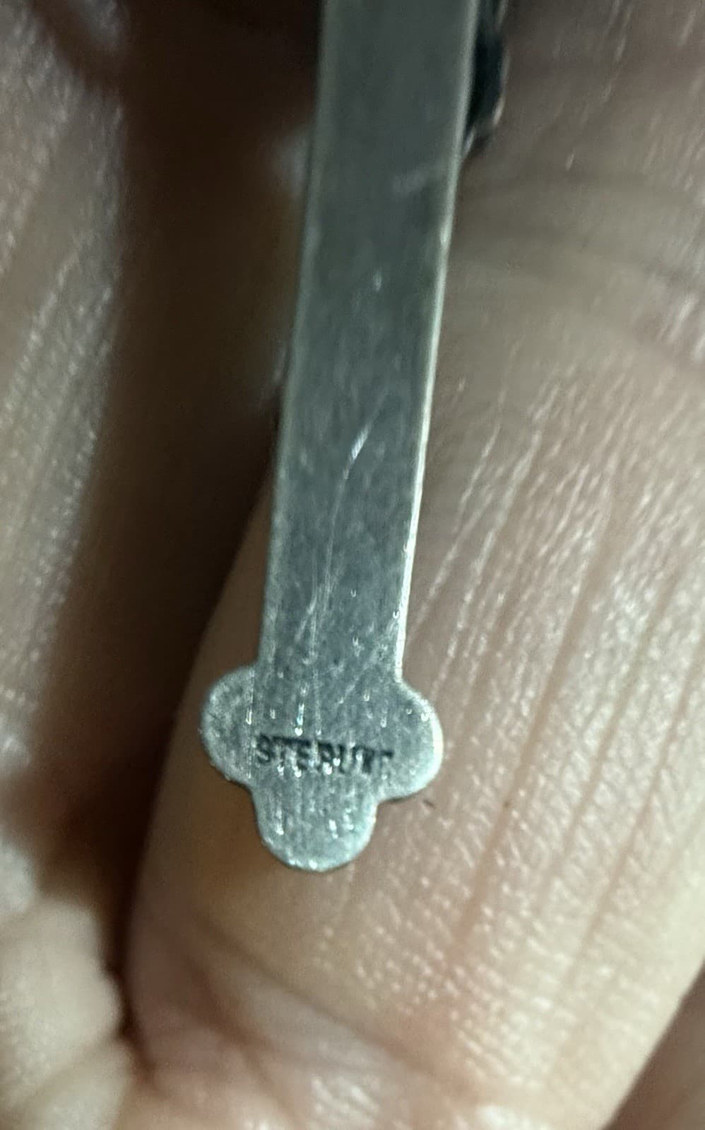 sterling crucifix Rosary wire chain and crystals 6