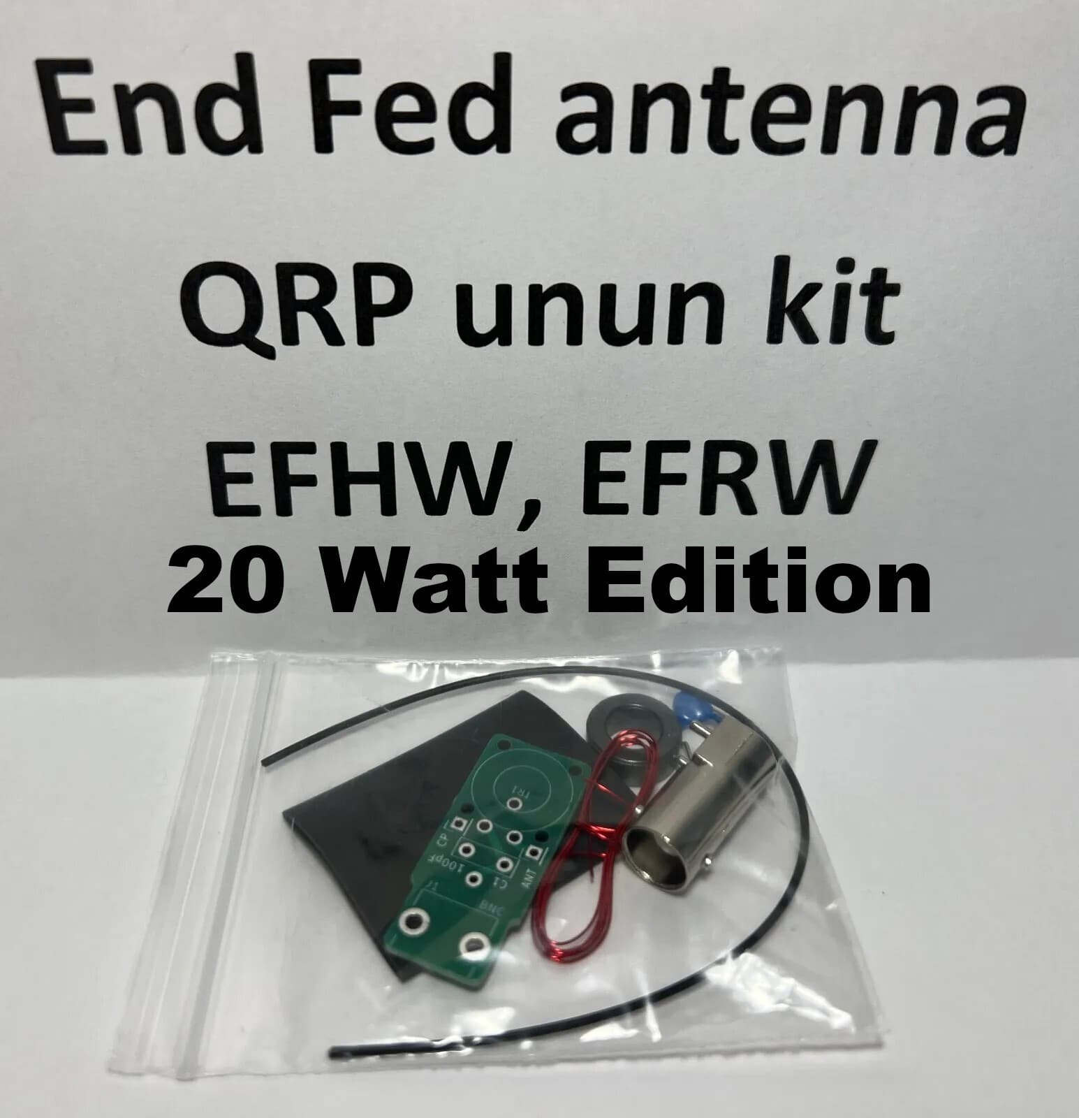 End Fed Half-Wave EFHW 20 WATT antenna unun kit EFRW End Fed Random KM4CFT