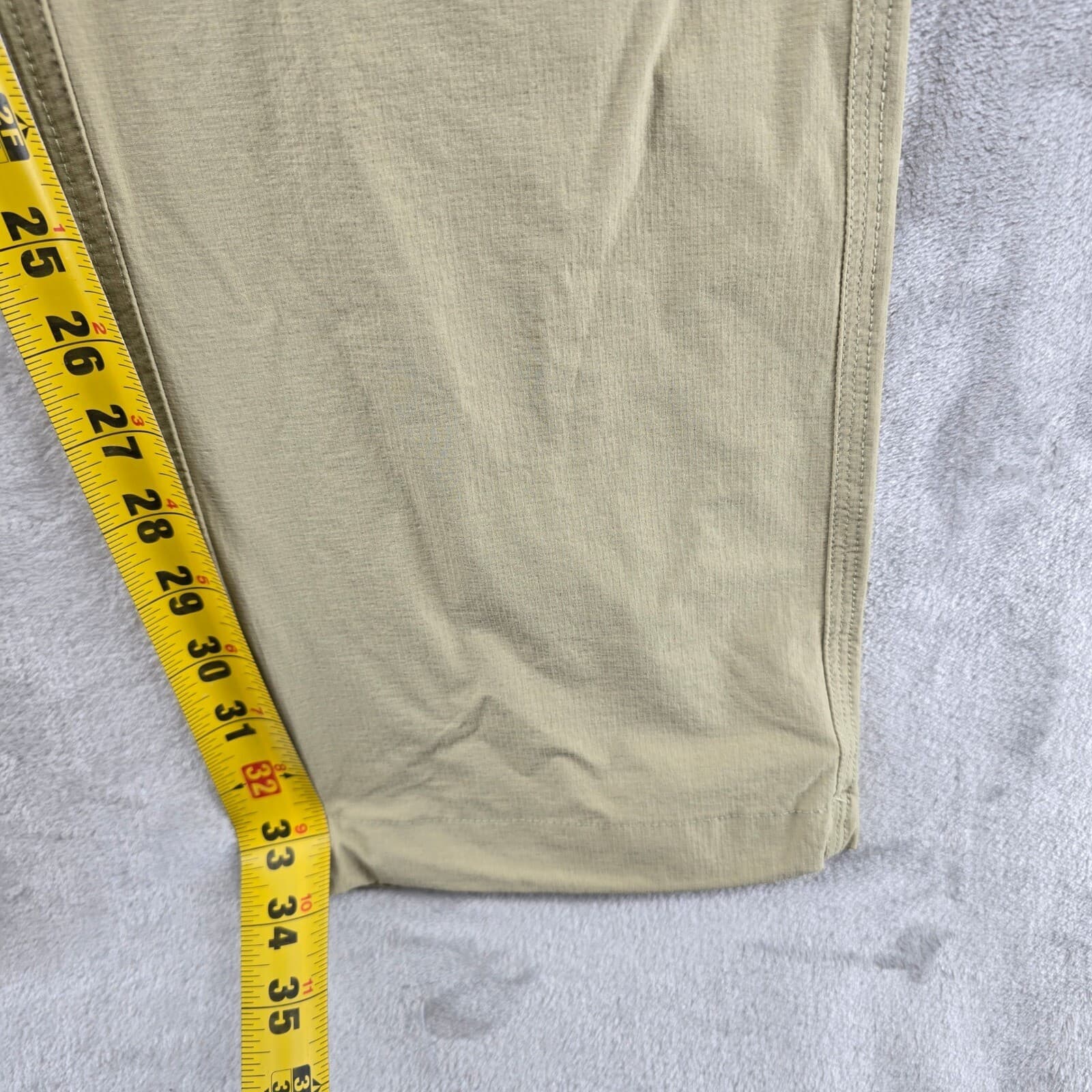 Howler Bros Hiking Pants Lightweight OutdoorcFishing Khaki Drawstring 32x34 6
