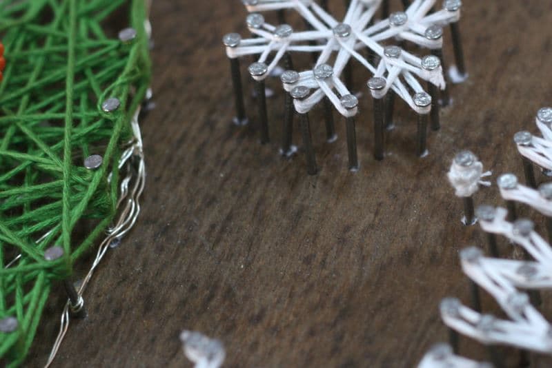 String art kit Tree DIY craft kits wooden board String art pattern 4