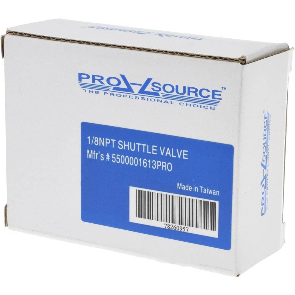 PRO SOURCE 1/8 F NPS Air Control Shuttle Valve: 2 Inlets, 140 max PSI 2
