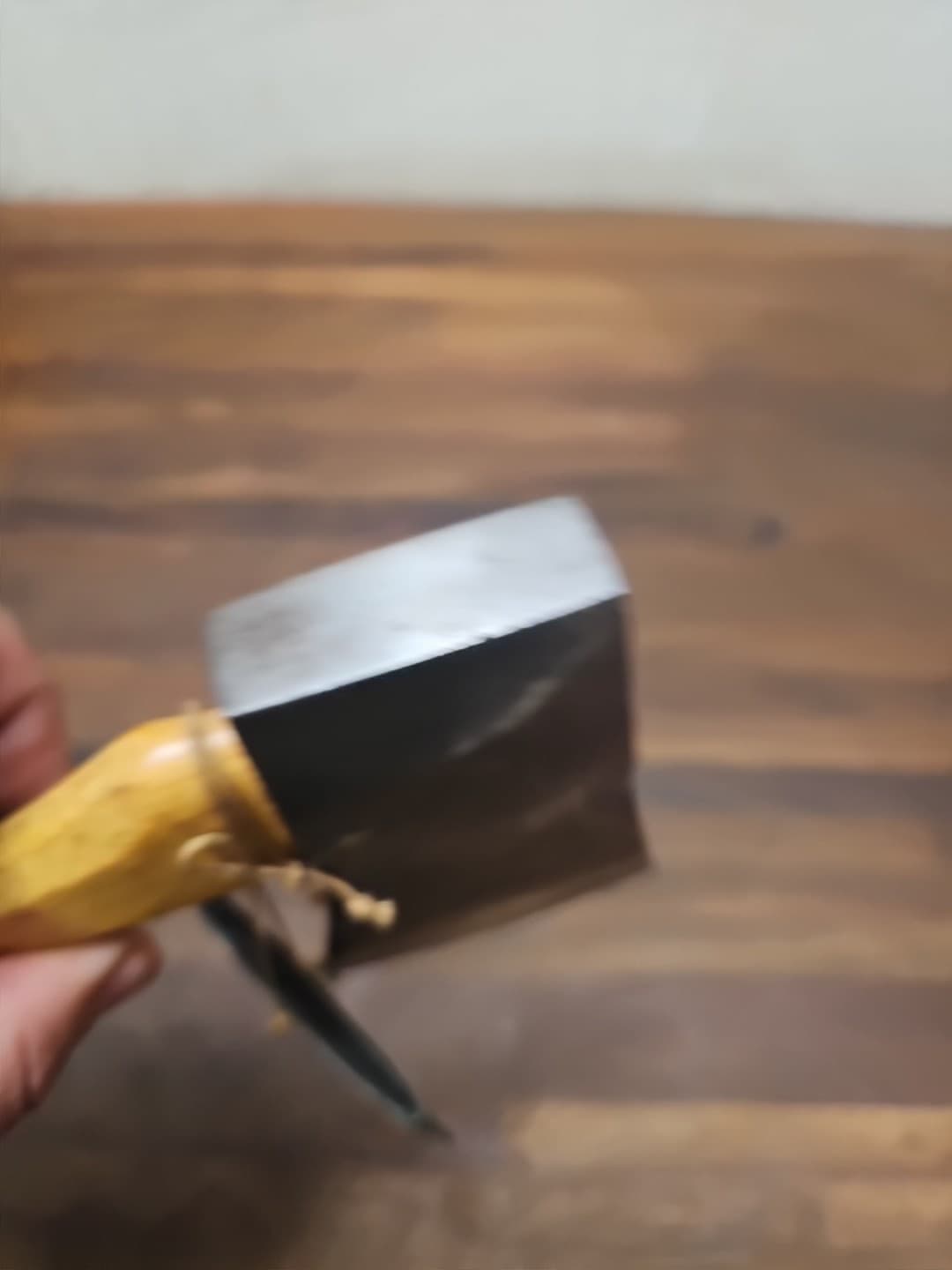 E15- JAMES H MANN ANTIQUE embossed HUNTERS PRIDE CAMP AXE HATCHET LEWISTOWN PA 6