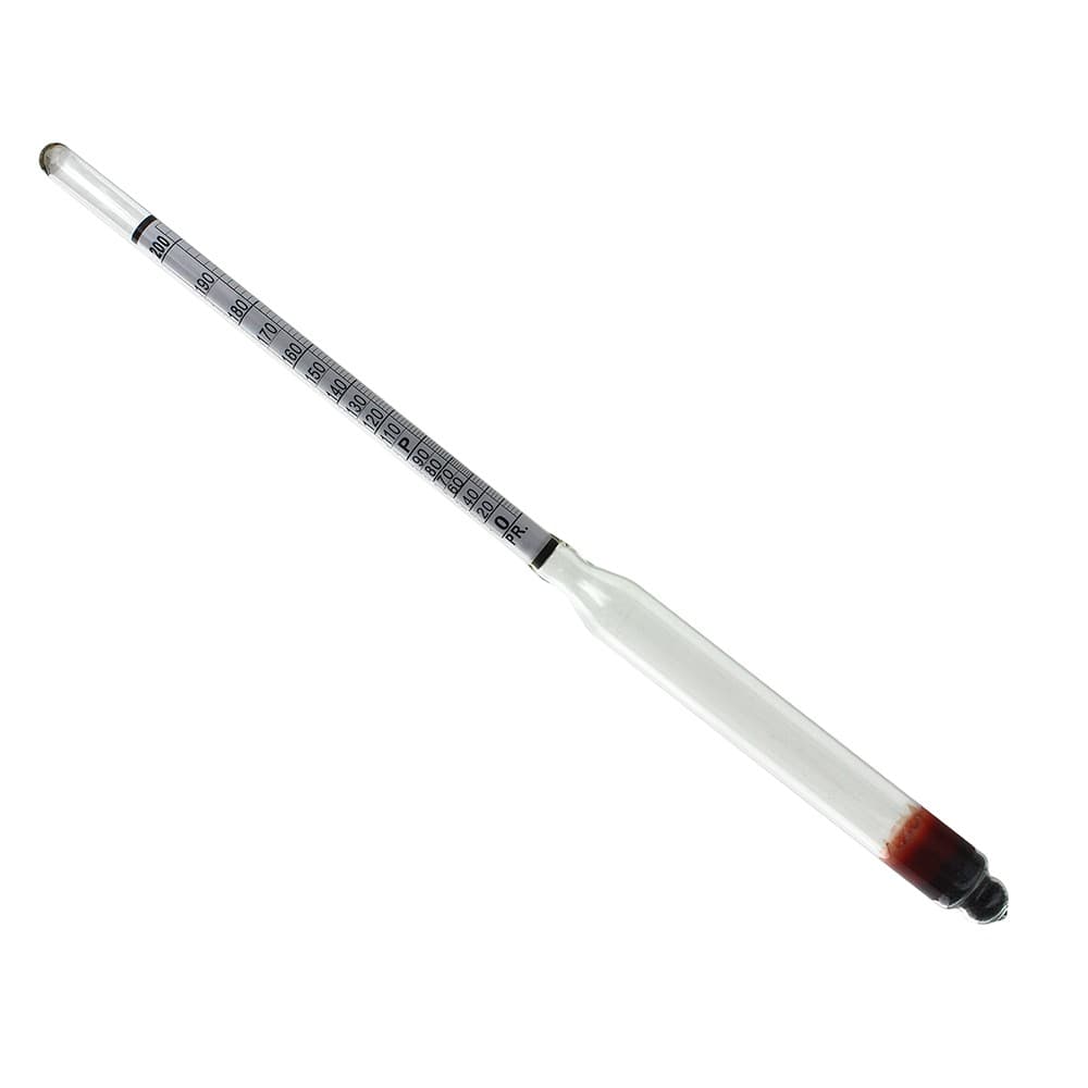 HYDROMETER - ALCOHOL, 0 - 200 PROOF  and Tralle 4