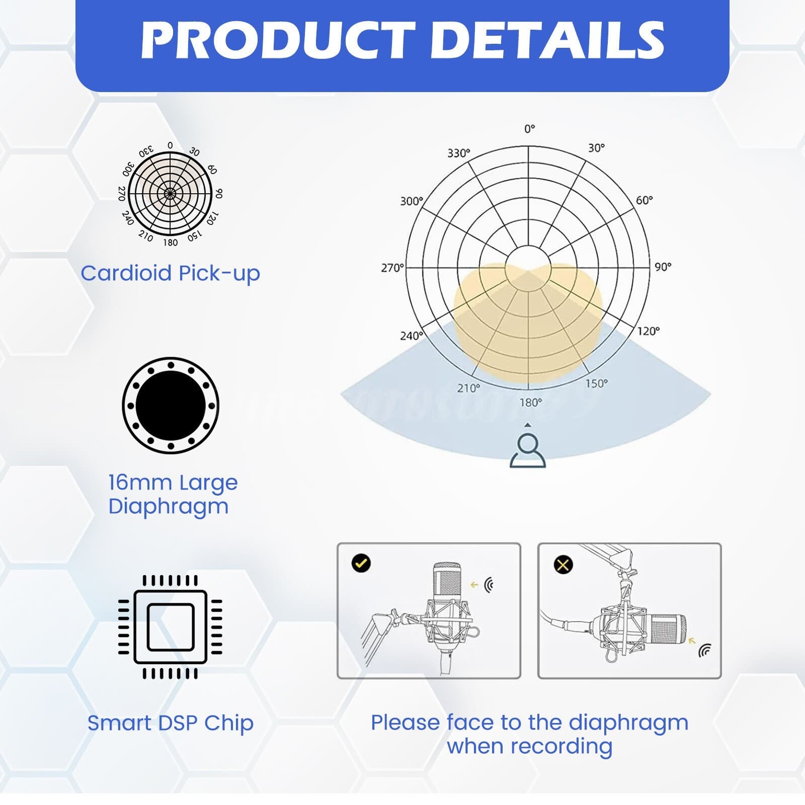 Complete Home Studio Recording Kit Mixer Condenser Microphone For Music Podcast 4