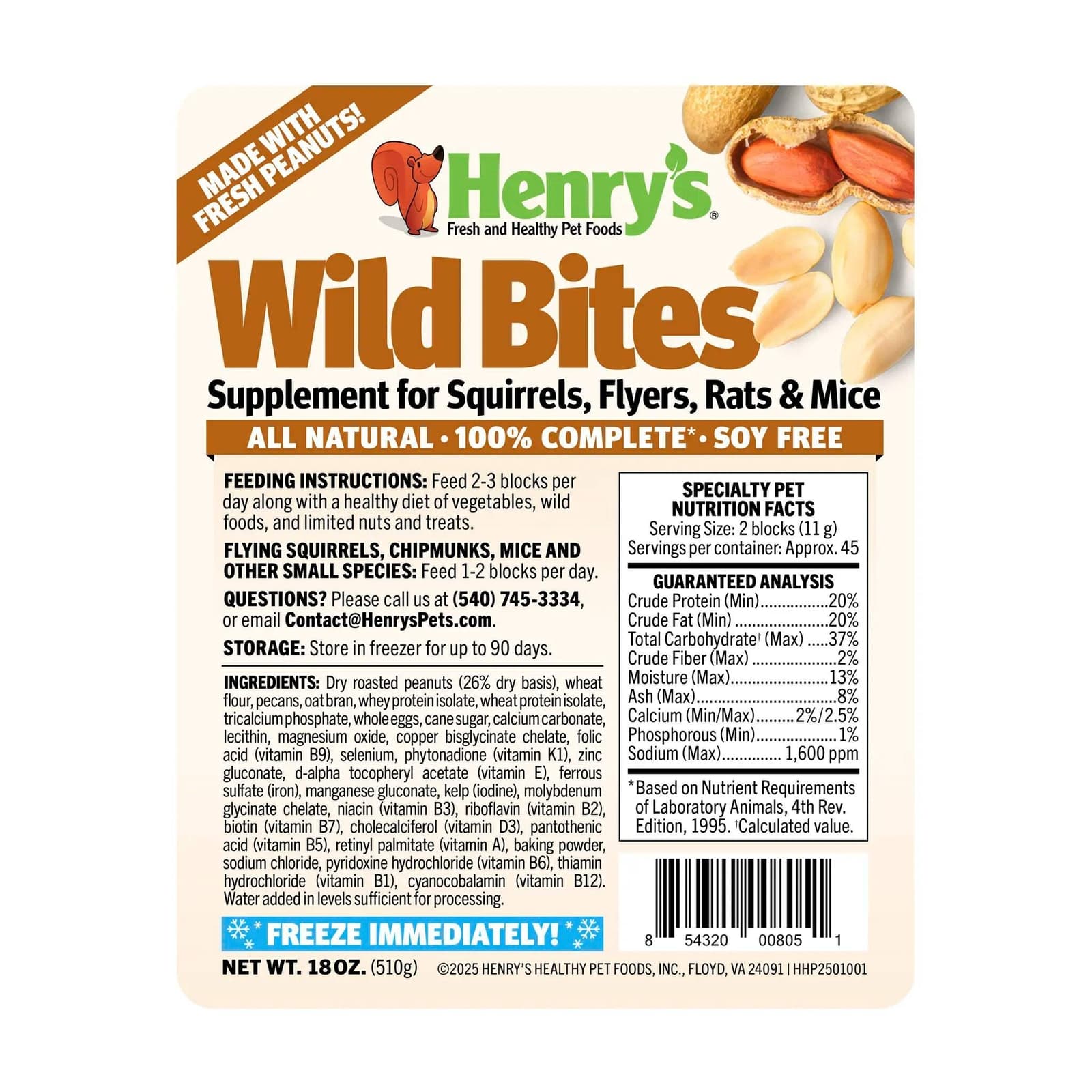 Wild Bites - Food for Squirrels, Flying Squirrels, and Chipmunks 3