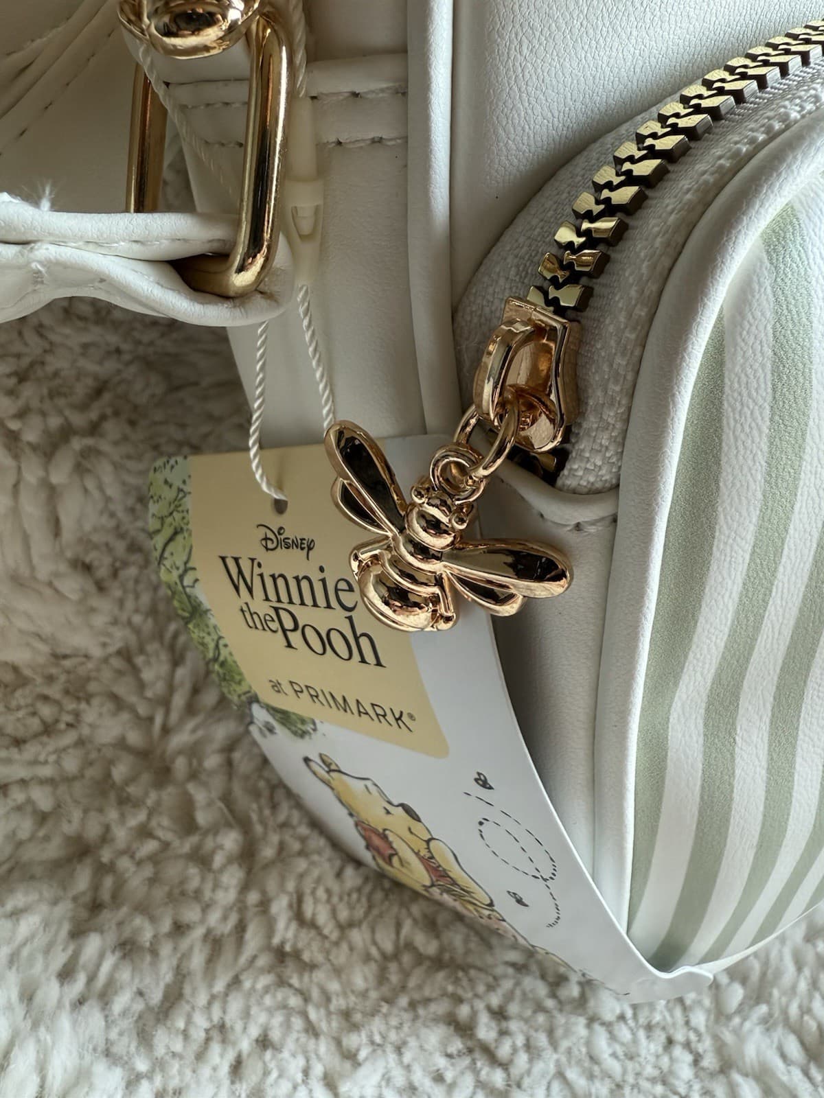 New Disney Winnie The Pooh Faux Leather Crossbody Bag Cell Phone Holder Primark 6