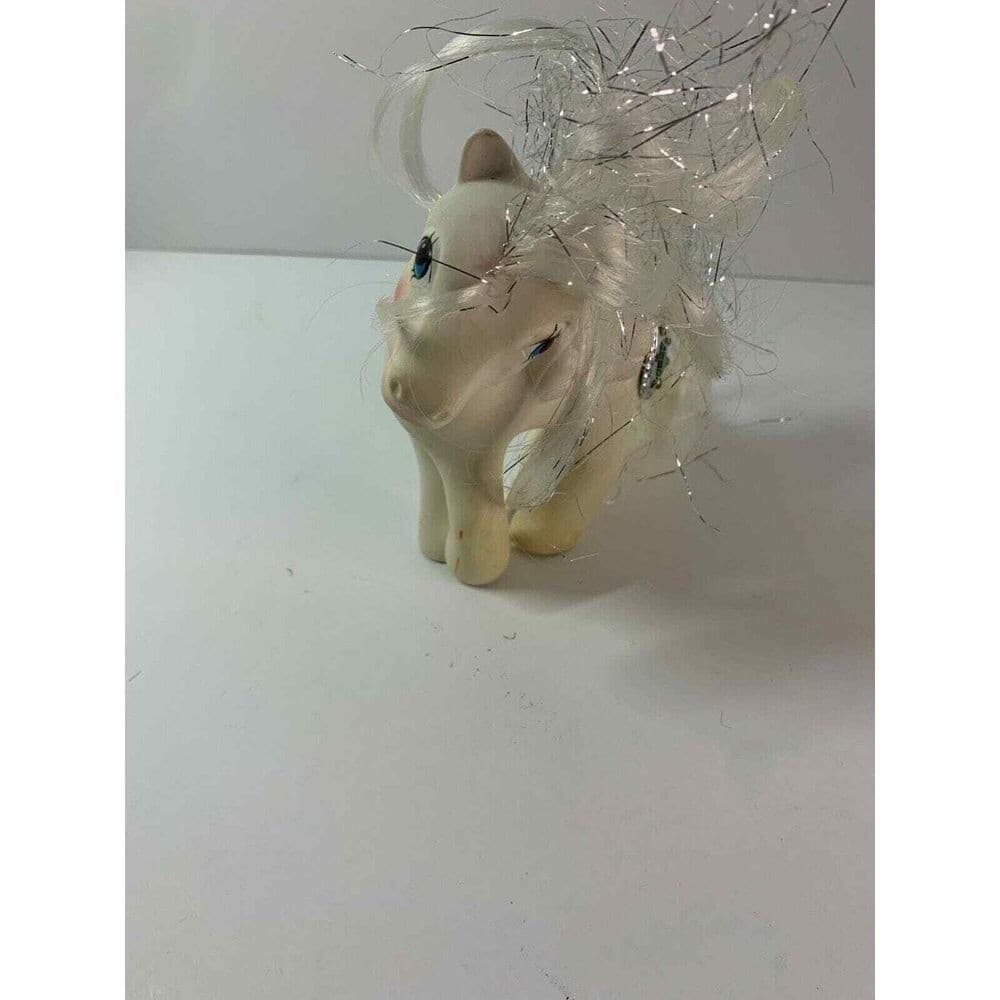 My Little Pony G1 1987 Vintage Princess Tiffany Princess Ponies Silver White 4"
