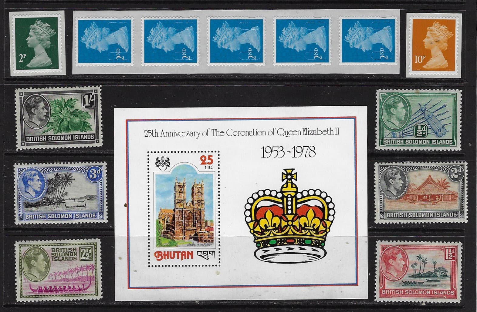 Old Original Collection 33 Different Great Br4itain Stamps Unused Very Rare 3