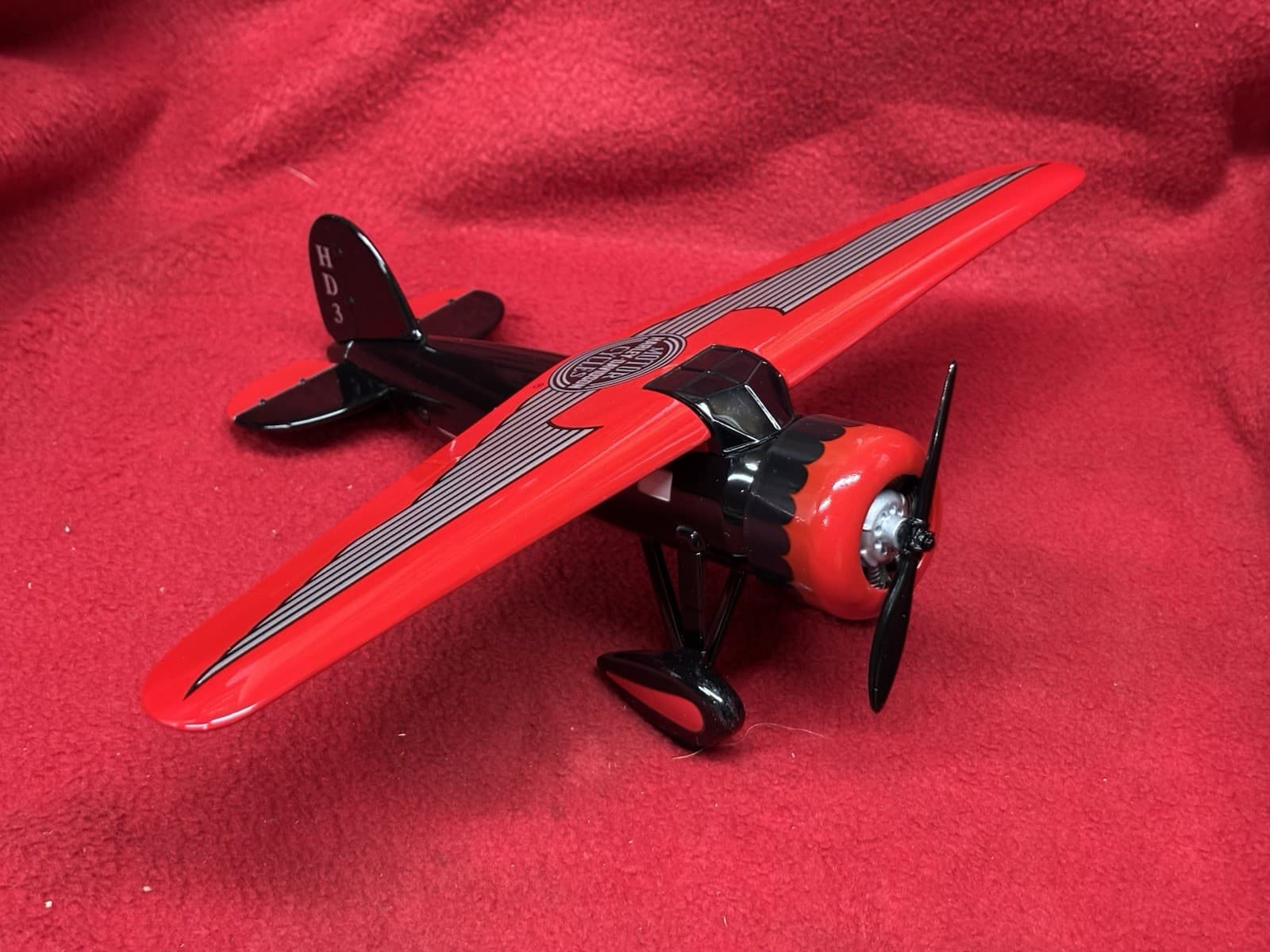 Harley Davidson Lockheed Vega 5B Highwing Airplane Coin Bank Diecast Model