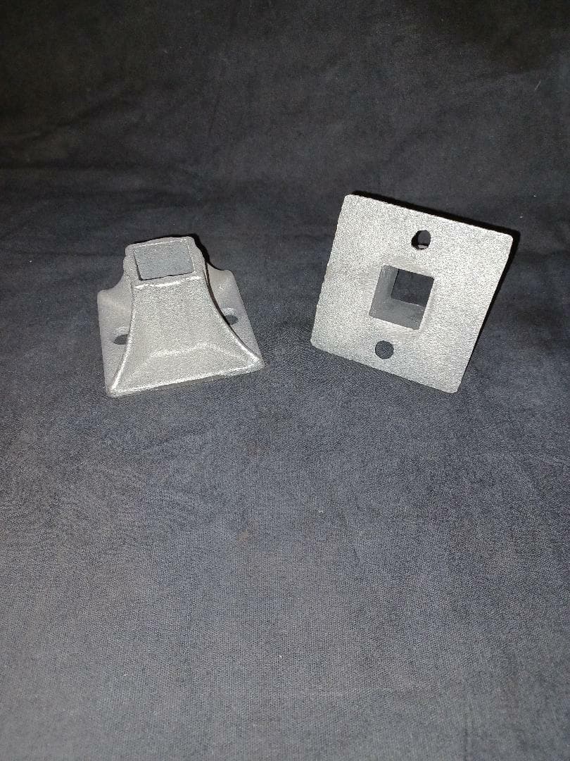 HANDRAIL 2 pk Cast IRON RAILING Newel POSTS REPAIR skirt COVER 1" FEET Weld On 2