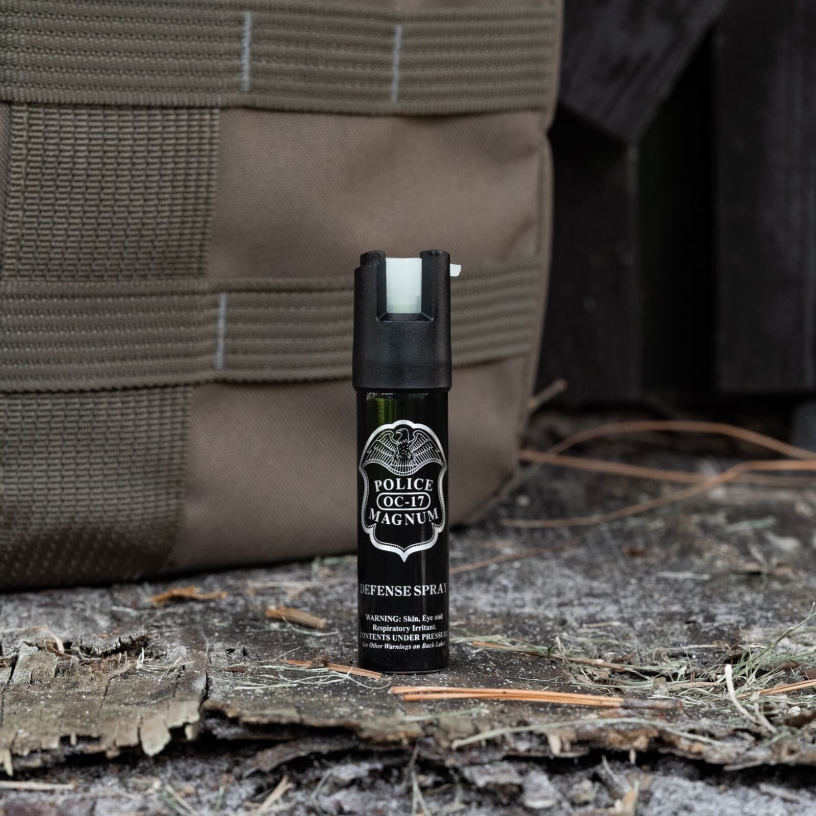 3 Police Magnum 3/4oz pepper spray Safety Lock Self Defense Glow in Dark  4