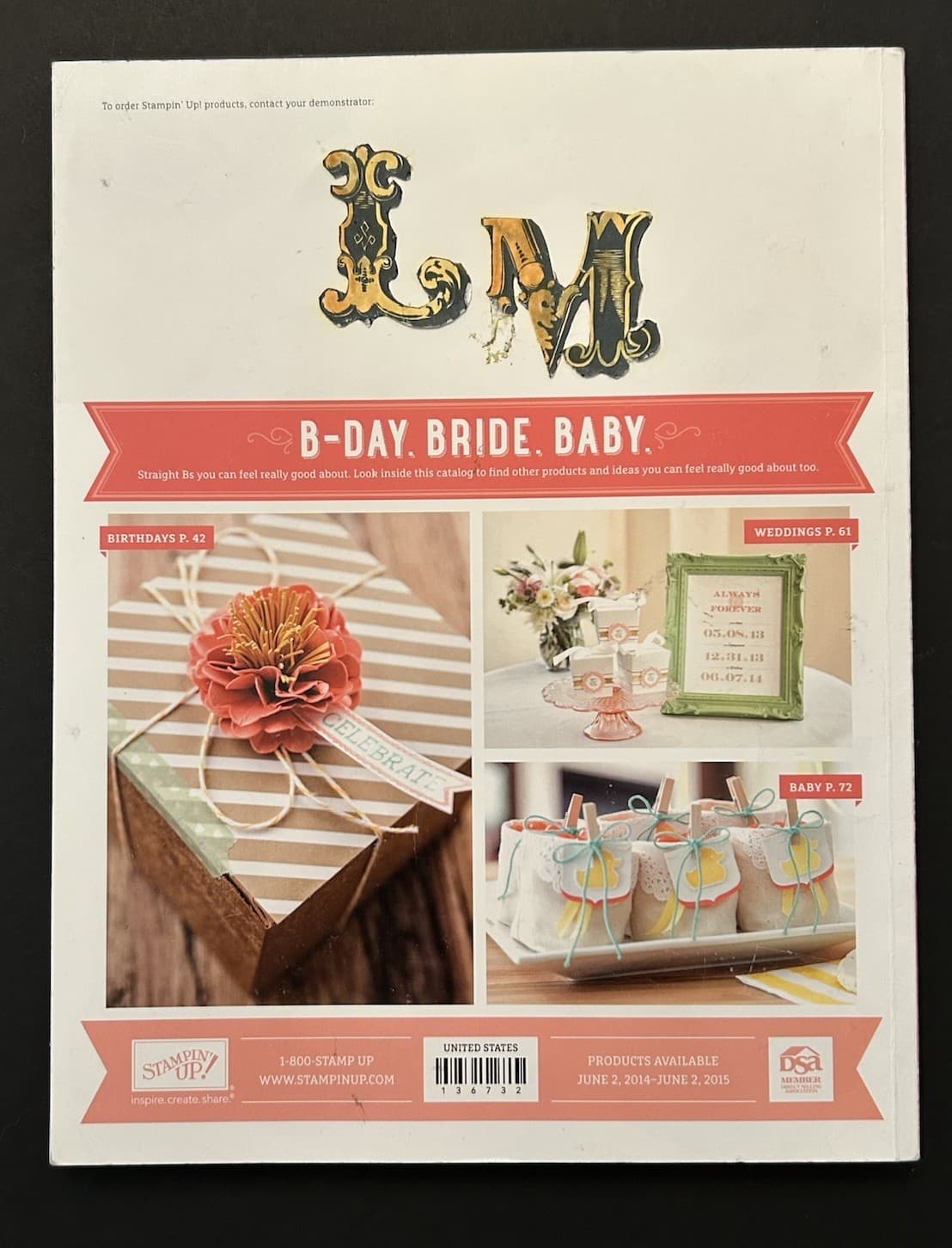 Stampin' Up! Idea Book & Catalog 2014 - 2015 Stamping Card Making Techniques 2