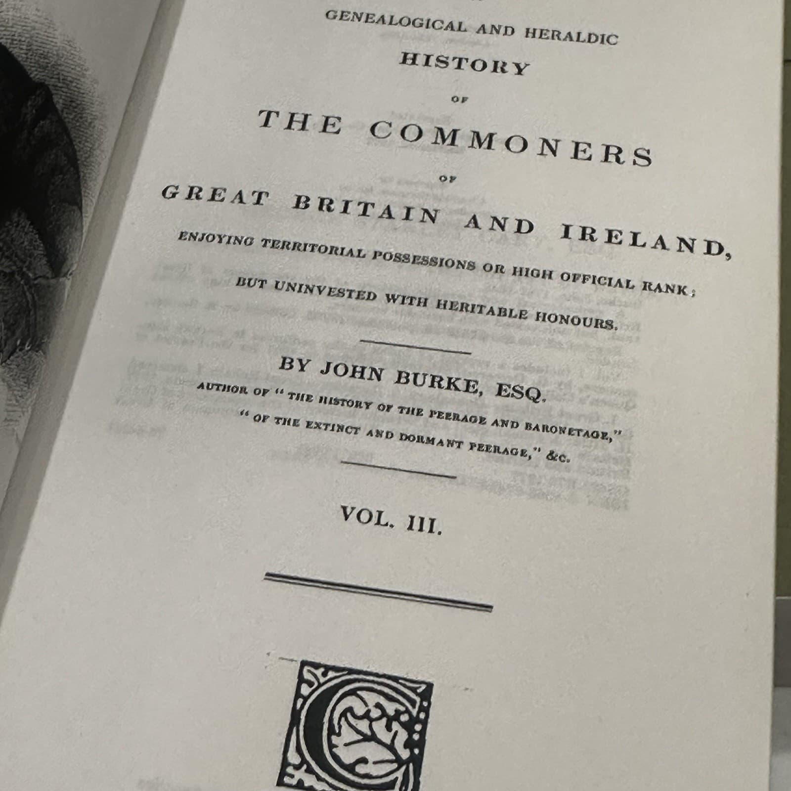 Burke’s Commoners Of Great Brittan And Ireland Vol. 1-3 5