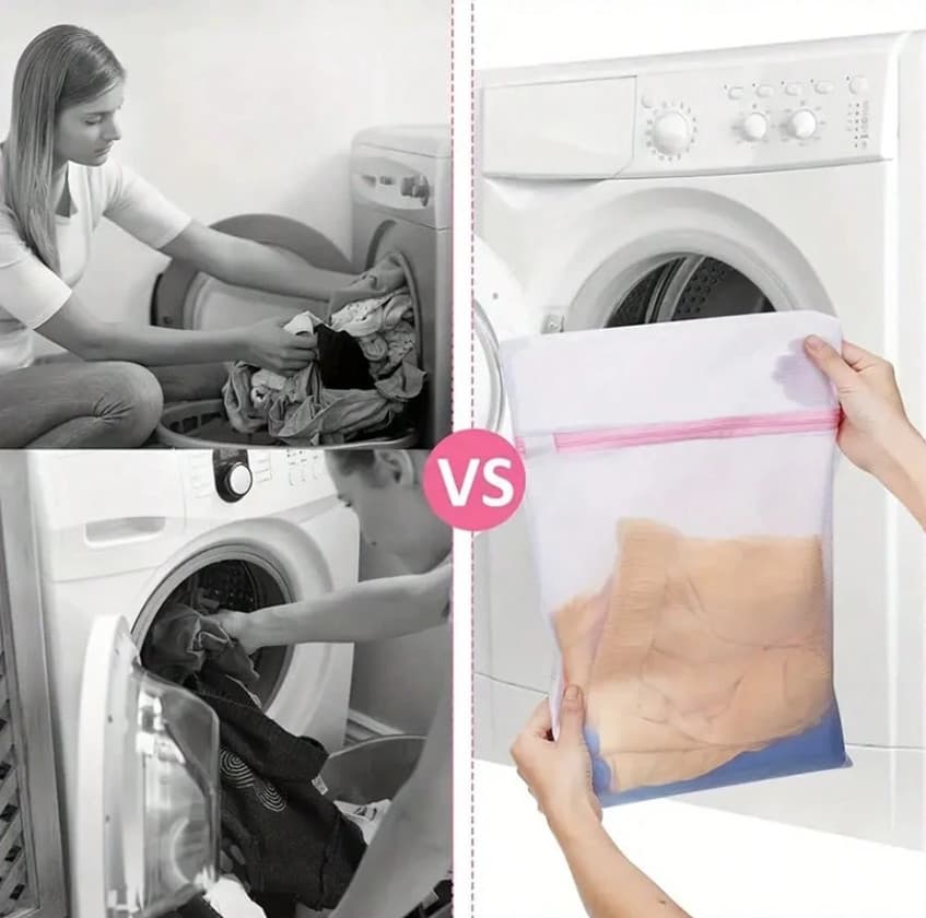 Zipper Mesh Laundry Bag for Bras & Underwear 11.8 × 15.7 in Washing Machine Safe 5