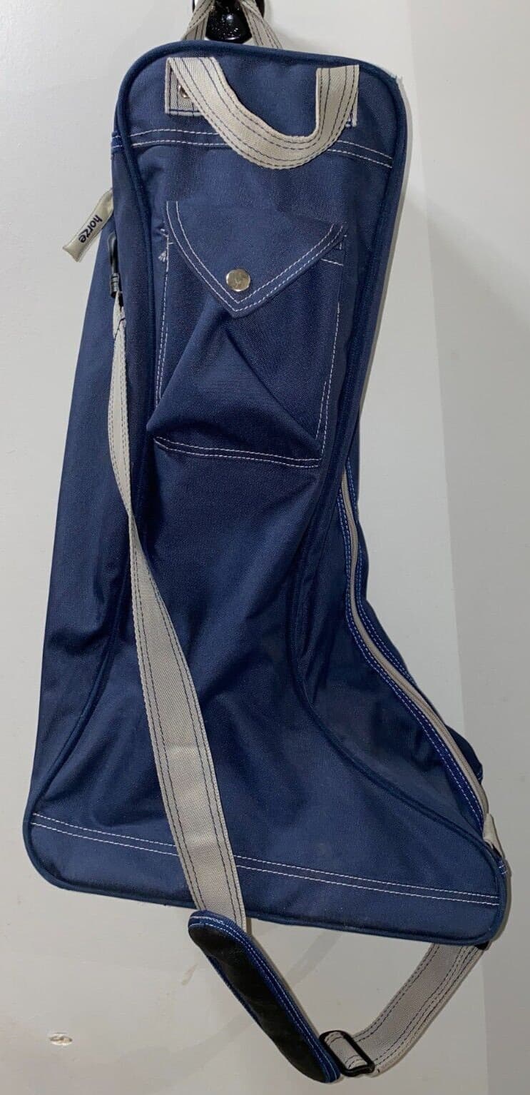 HORZE BLUE TALL ENGLISH BOOT BAG 23'' X 14'' X 7 1/2'' 3