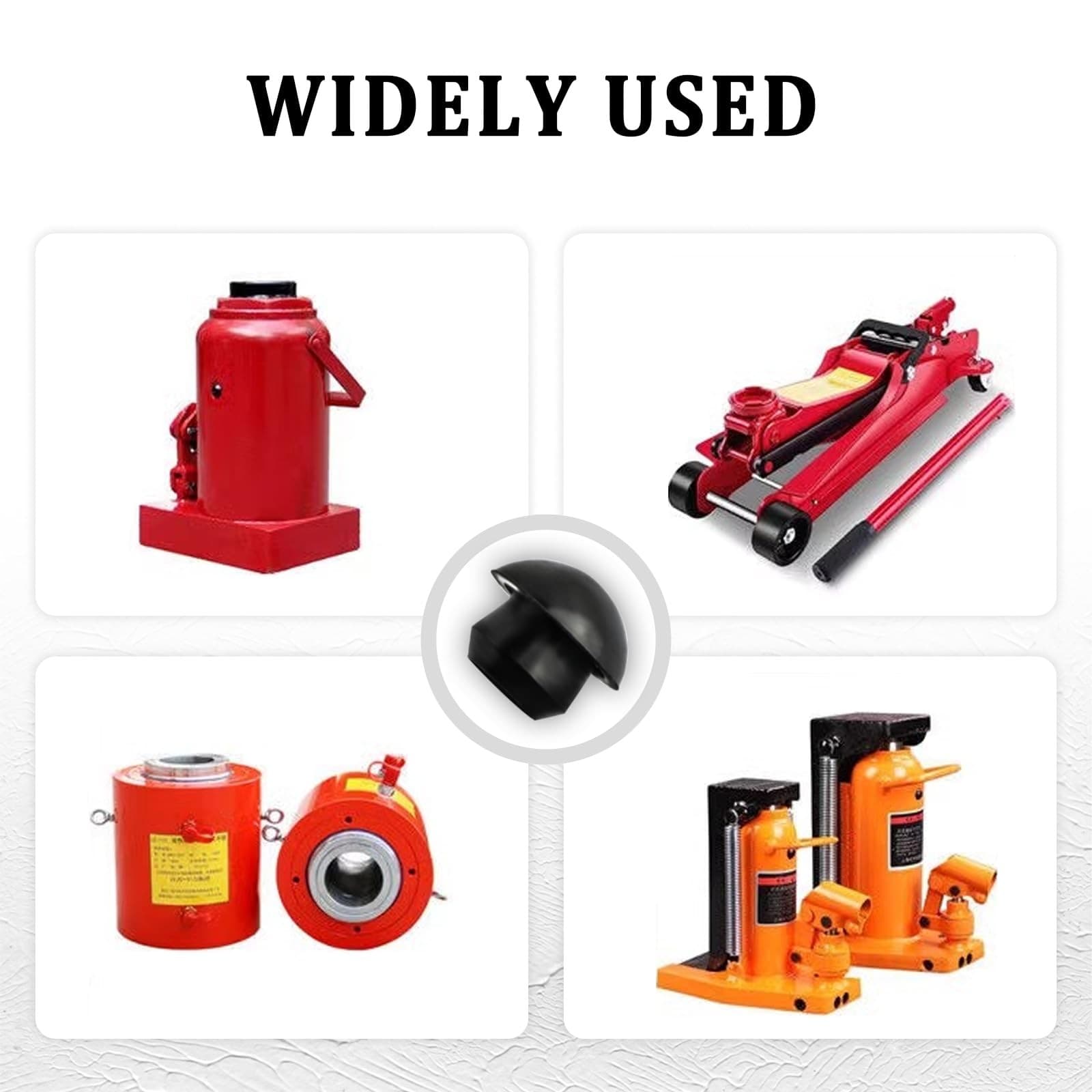 12PCS Hydraulic Floor Jack Oil Filler Plug,0.35In Rubber Floor Jack Parts 2