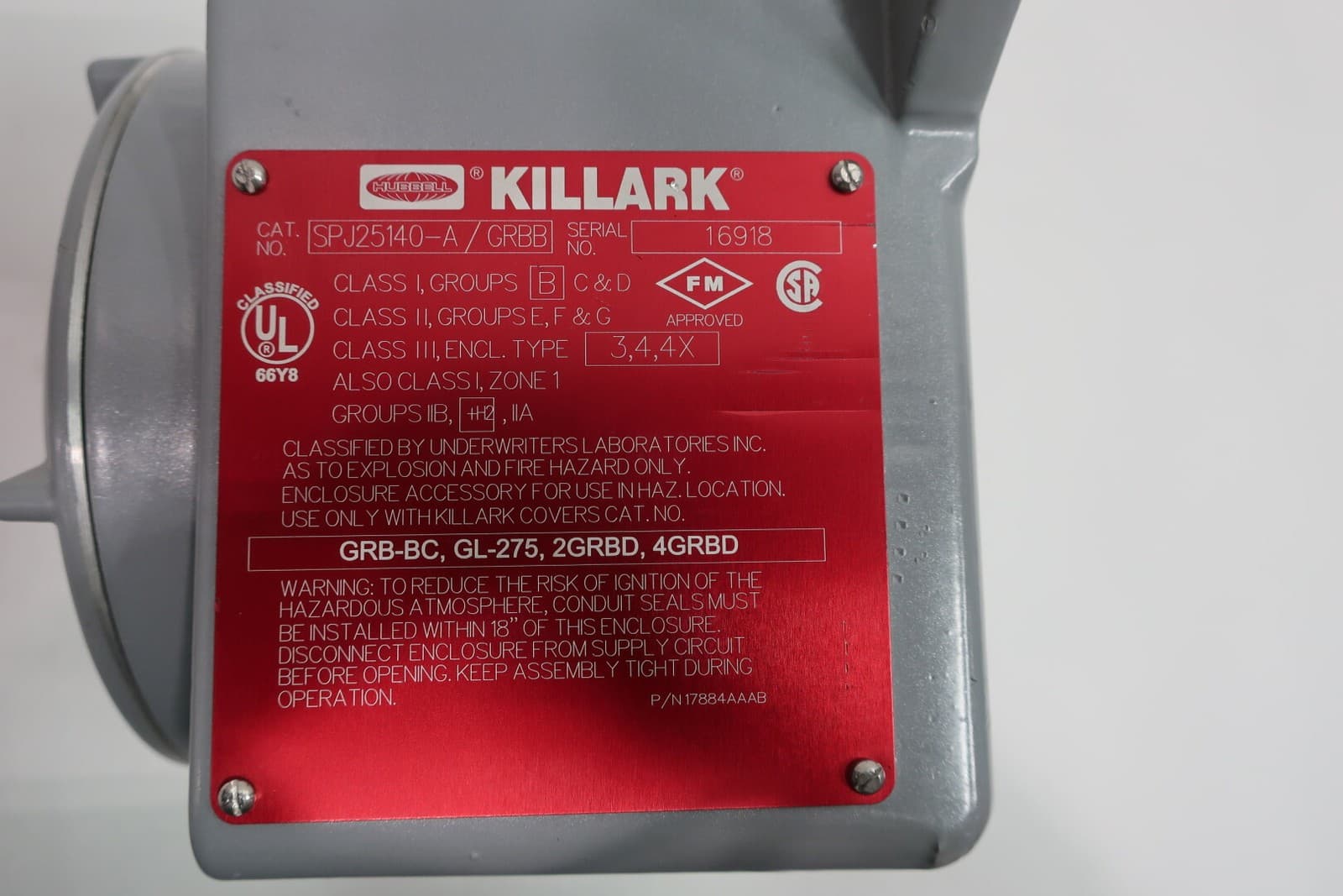 Electro-sensors DR1000 SPJ25140-A/GRBB Killark Speed Switch 5