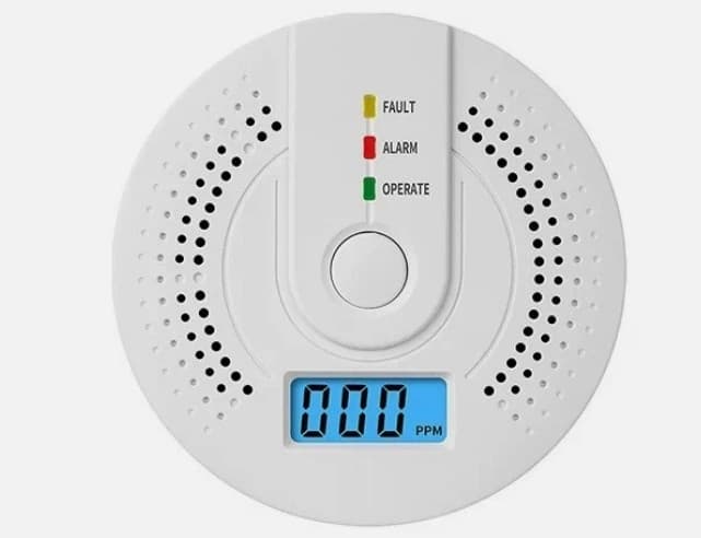 Carbon Monoxide Warning Alarm Sensor LED Digital Battery | Powered 3