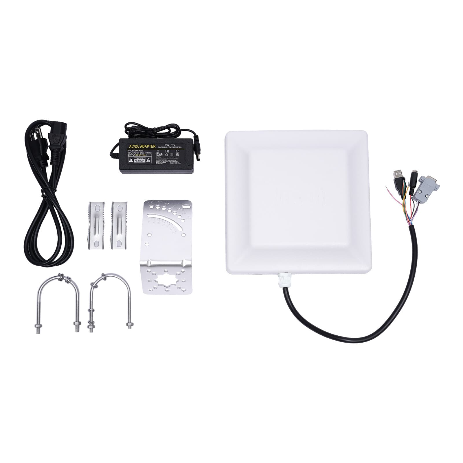 UHF RFID Long Range Card Reader 5M 8dbi Antenna Parking System Access Control US 6