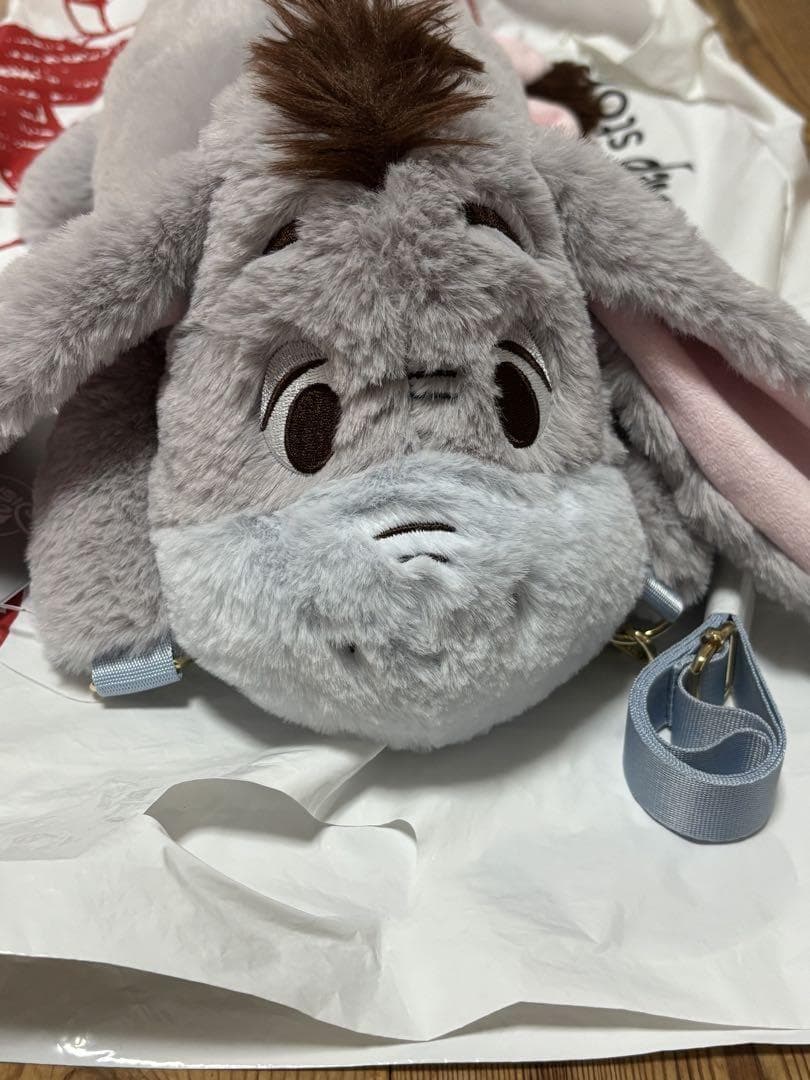 Disney Store Japan Eeyore Multi-Pochette Plush-Style Hands-Free Goods New 2