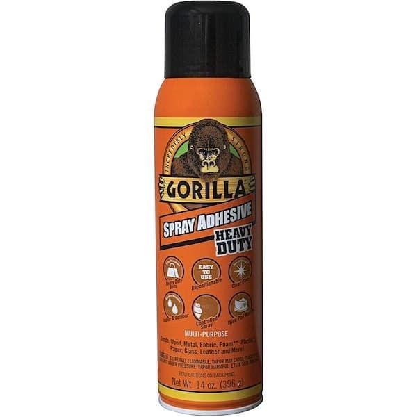 Gorilla Glue 6301502 Spray Adhesive, 14 Fl Oz, Aersol Can, Clear 2