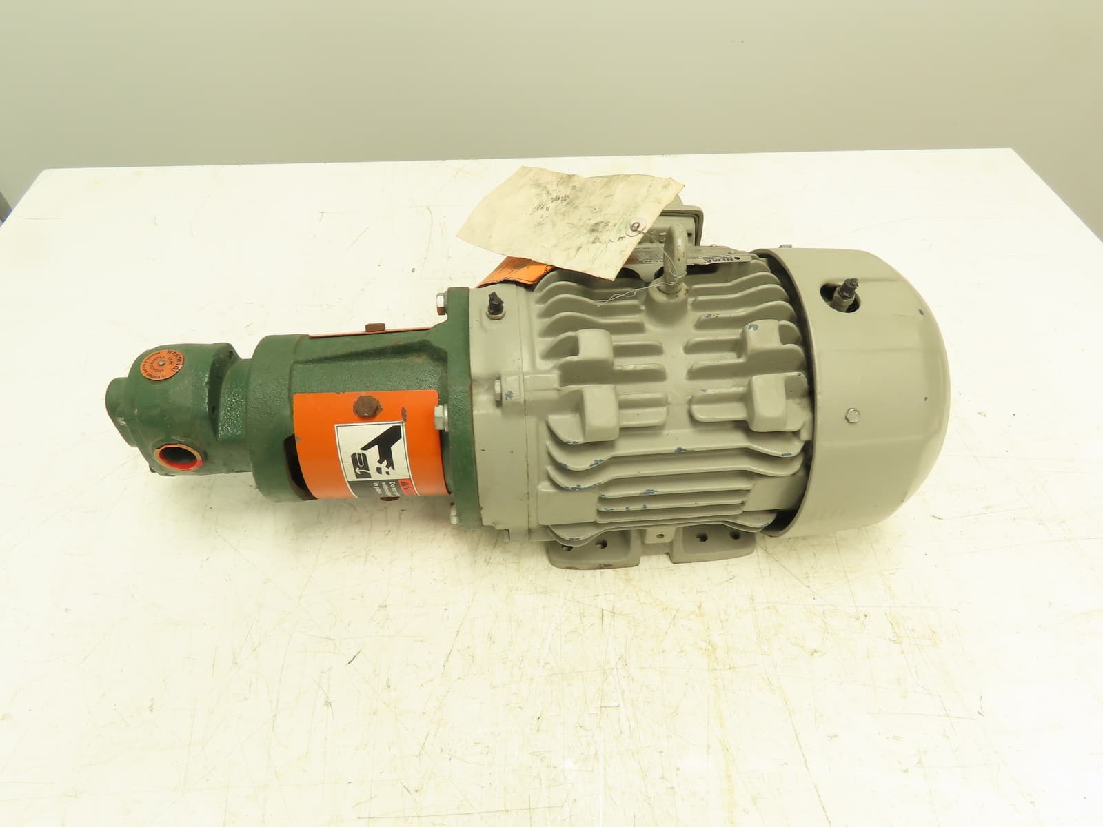 Roper 33AM03 Type 2 Fuel Transfer Gear Pump 1Hp Siemens Motor 1165 RPM 460V 3PH 5