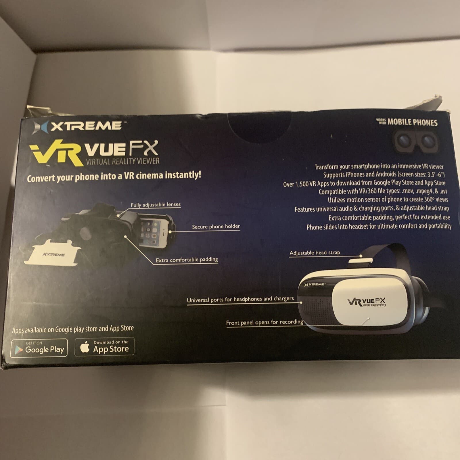 Xtreme VR VUE FX: virtual reality viewer. XSX5-1002-BLK 3