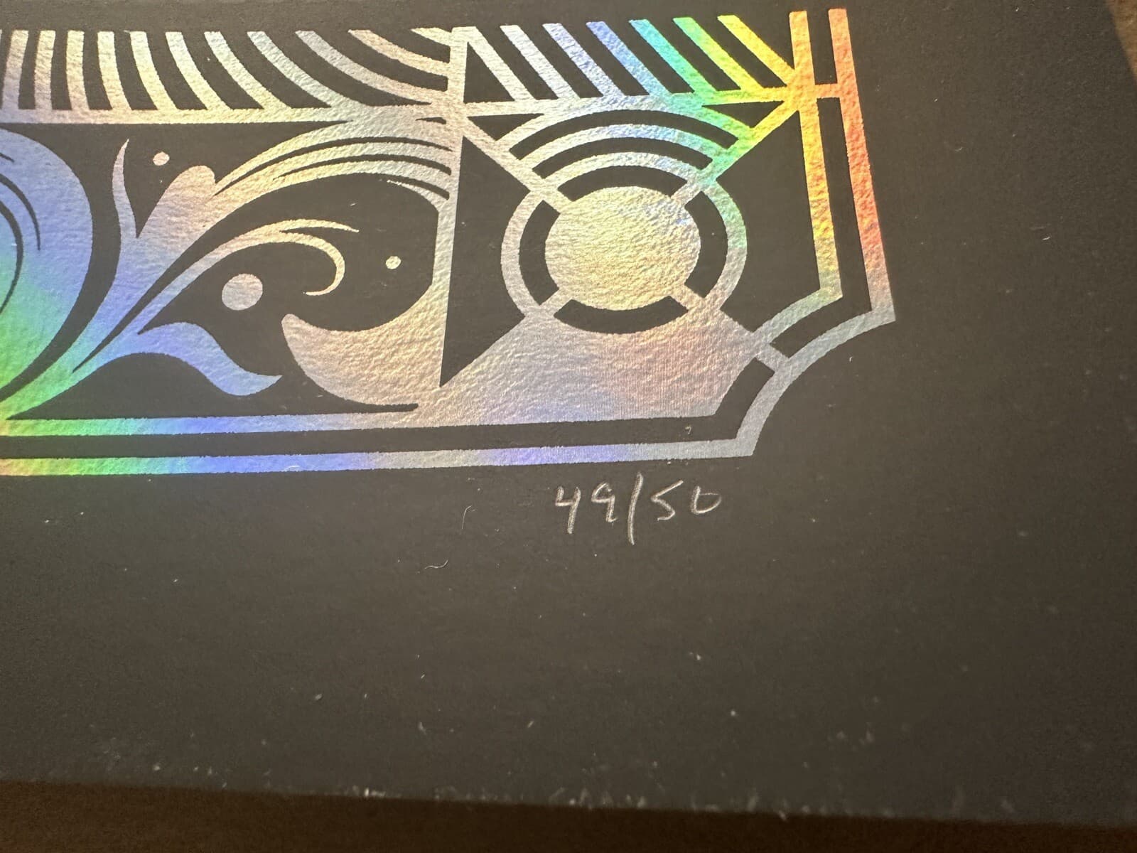 OFFICIAL RAINBOW FOIL Dave Matthews Band Chicago IL N1 July 7 2023 AP S/N Poster 2