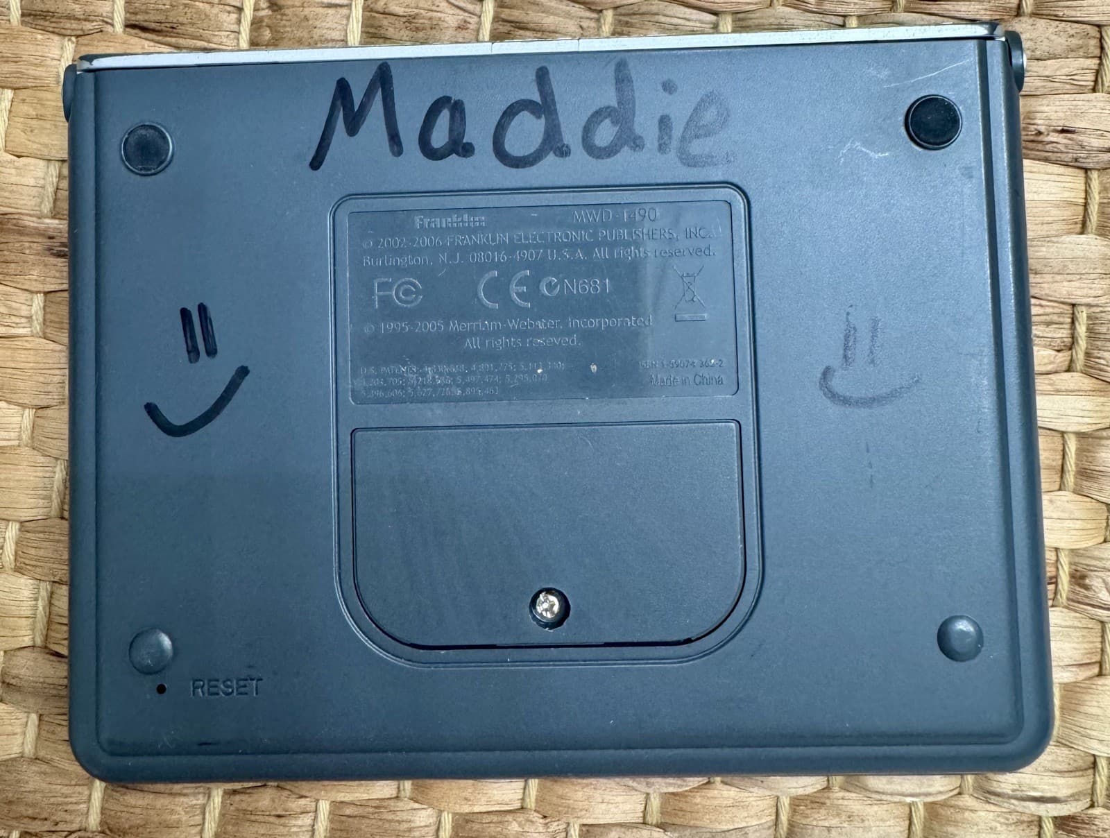 Franklin Merriam Webster Electronic Pocket Dictionary MWD-1490 Tested-Works! 4